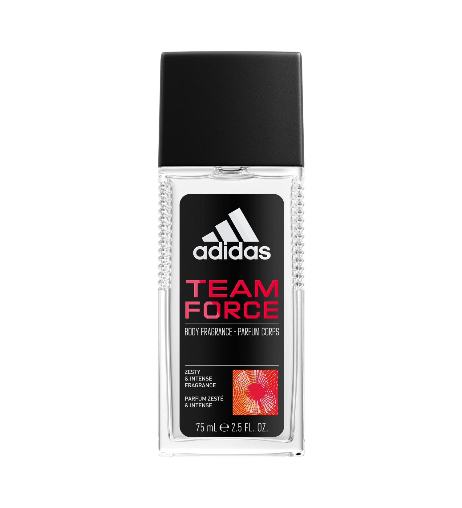 adidas Team Force Body Fragrance for Men  2.5 fl oz 2.50 Fl Oz (Pack of 1)