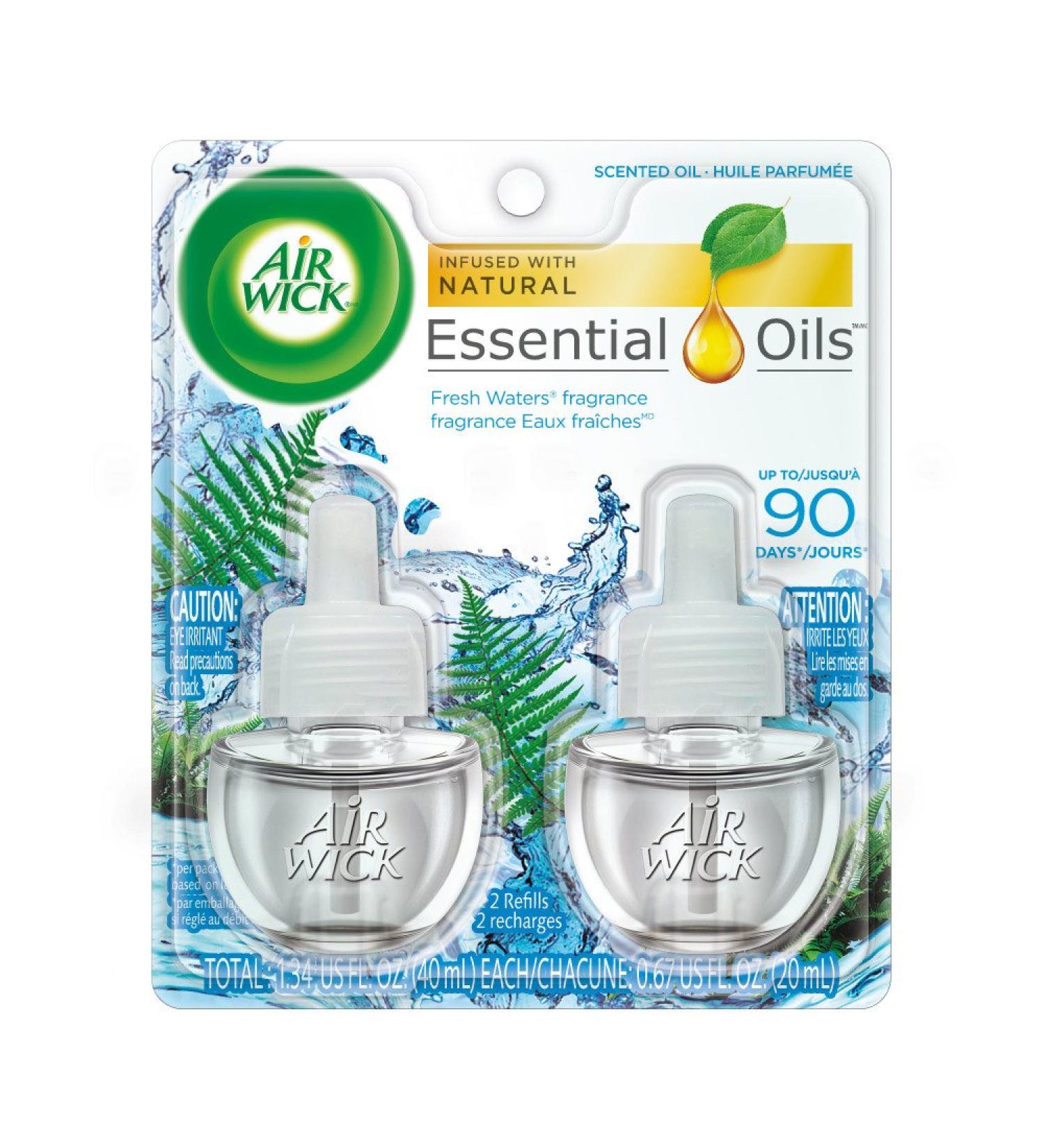 Buy Air Wick Scented Oil Refills - Fresh Waters (2x0.67oz) | International Shipping Available - Buy Online on GoSupps.com