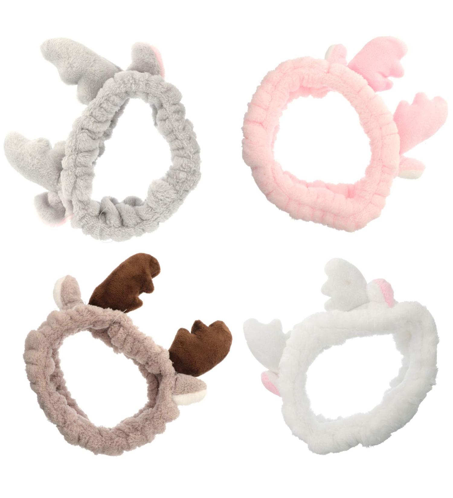 Beaupretty 4Pcs Reindeer Hairband - Festive Makeup Headband Christmas Hair Accessories for Girls & Women | International Shipping - Buy Online on GoSupps.com