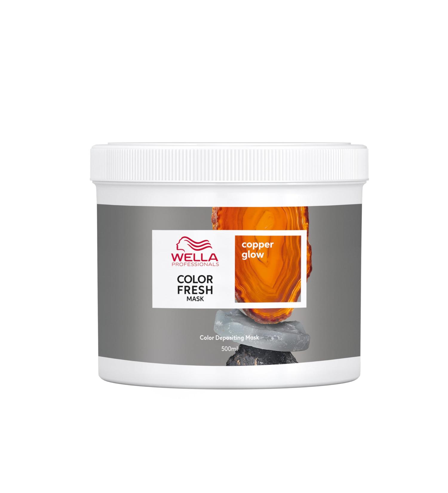Wella Professional Color Fresh Mask Temporary Hair Color Refresh Treatment Semi-Permanent Hair Dye Hair Gloss Treatment Copper Glow 500 ml Copper Glow 500 ml (Pack of 1) - Buy Online on GoSupps.com