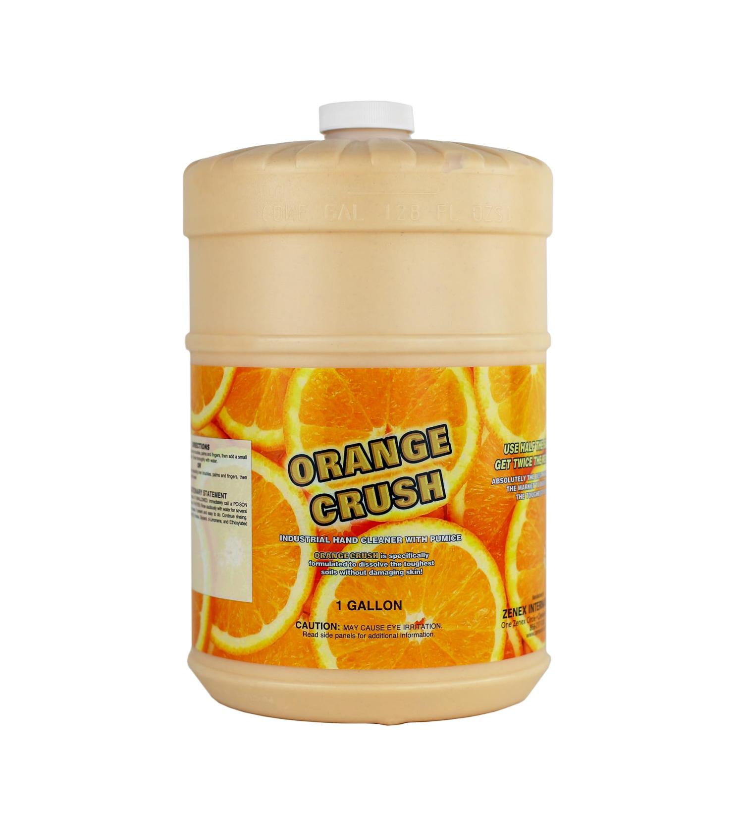 Zenex Orange Crush Hand Soap - Industrial Citrus Cr me Cleaner with Pumice & Skin Conditioners 1 Gallon | Tough Soil Removal & Skin Hydration - Buy Online on GoSupps.com
