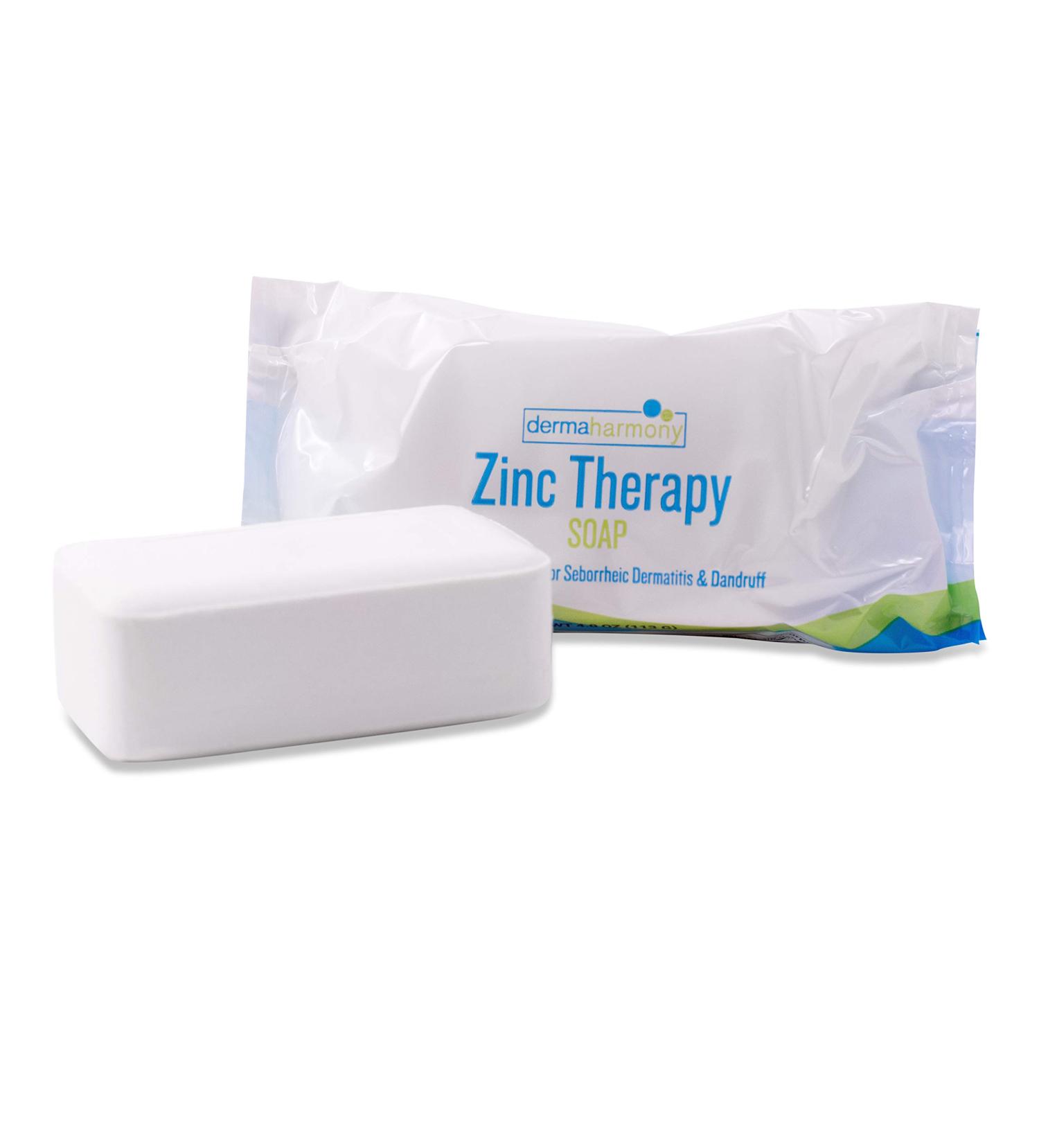 DermaHarmony 2% Pyrithione Zinc (ZnP) Bar Soap 4 oz - For Seborrheic Dermatitis, Dandruff, Psoriasis, Eczema & More - Buy Online on GoSupps.com