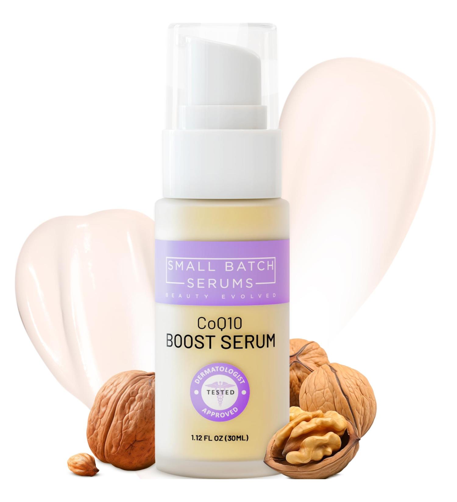 CoQ10 Pure Boost Glowing Face Serum | Anti-Aging Coenzyme Q10 Serum with Hyaluronic Acid & Vitamin E | Hydrating Facial Serum for Radiant Skin - Buy Online on GoSupps.com