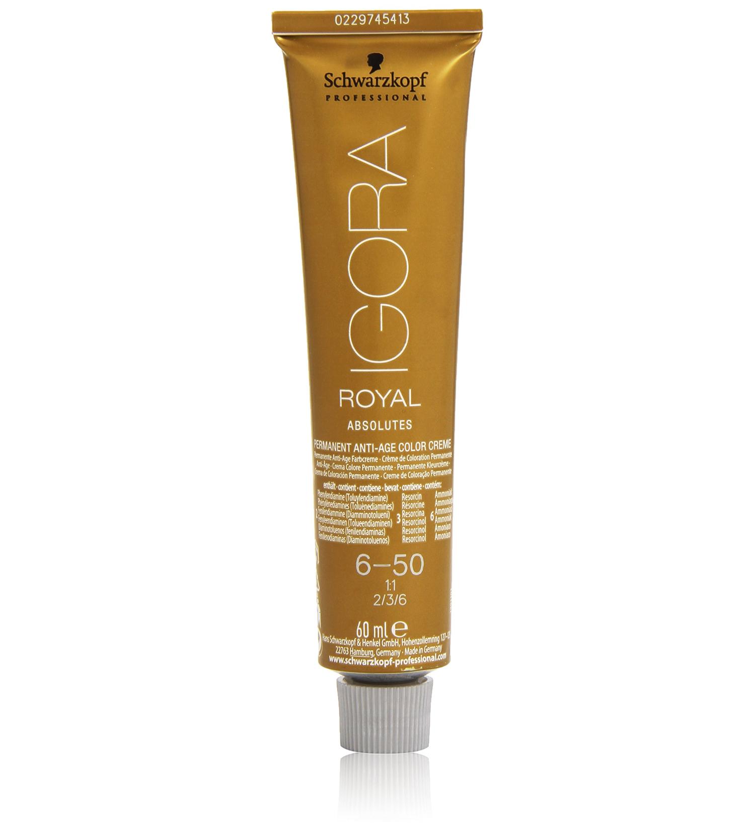 Buy Schwarzkopf Igora Royal Absolutes 6-50 Anti-Age Color Creme 60ml - International Shipping Available - Buy Online on GoSupps.com