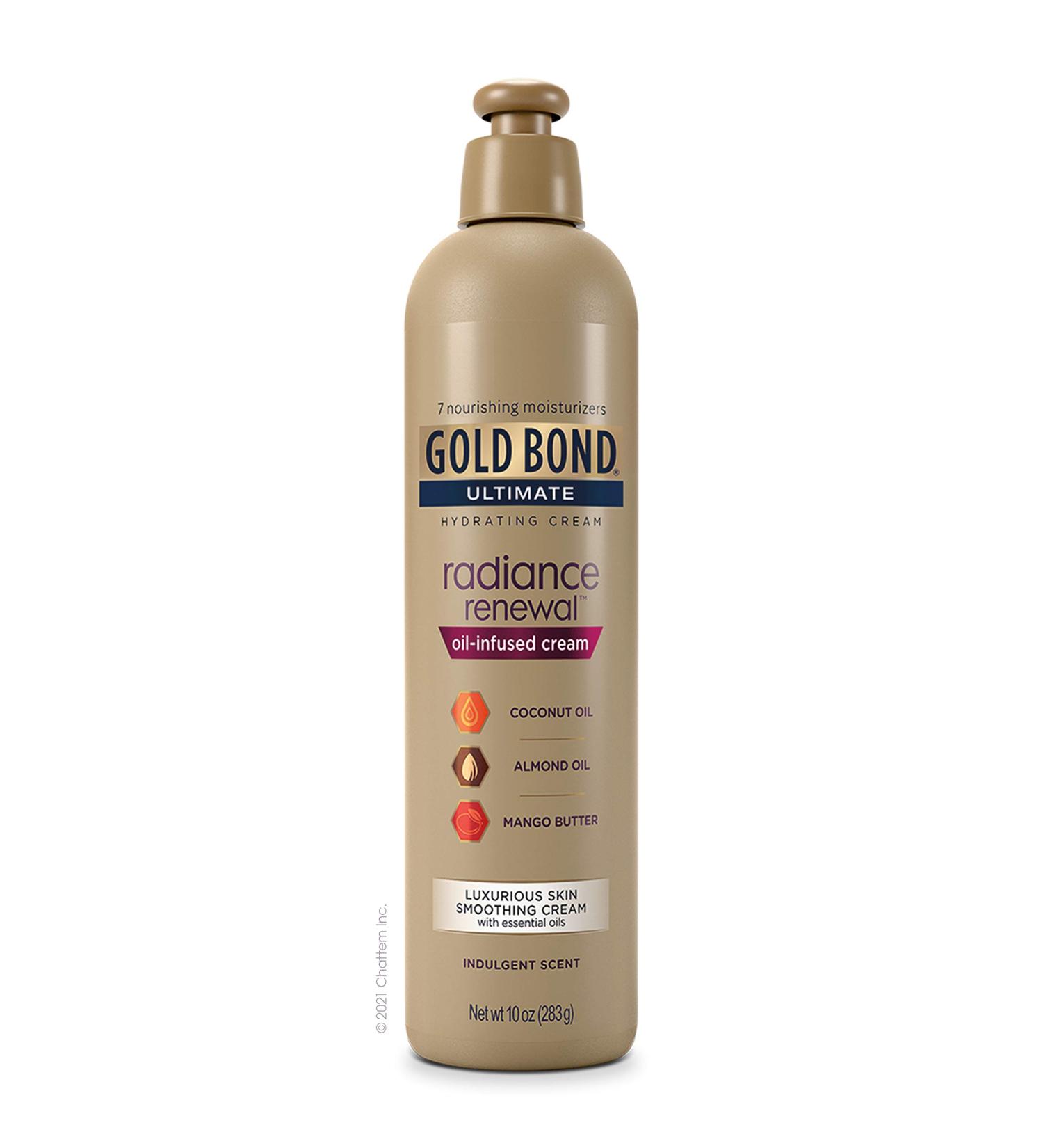 Gold Bond Radiance Renewal Oil-Infused Cream 10 oz - Hydrating Essential Oils - Buy Online on GoSupps.com