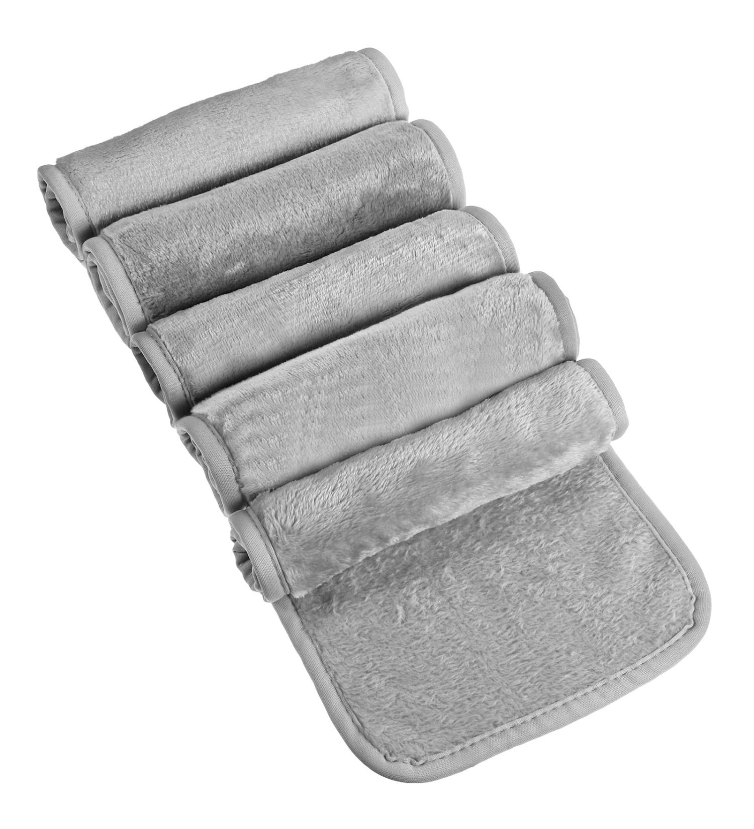 5 Pack Microfiber Makeup Remover Pads - Washable & Reusable Face Cloths (40x20cm) - Gray Sleeping Pads - Buy Online on GoSupps.com