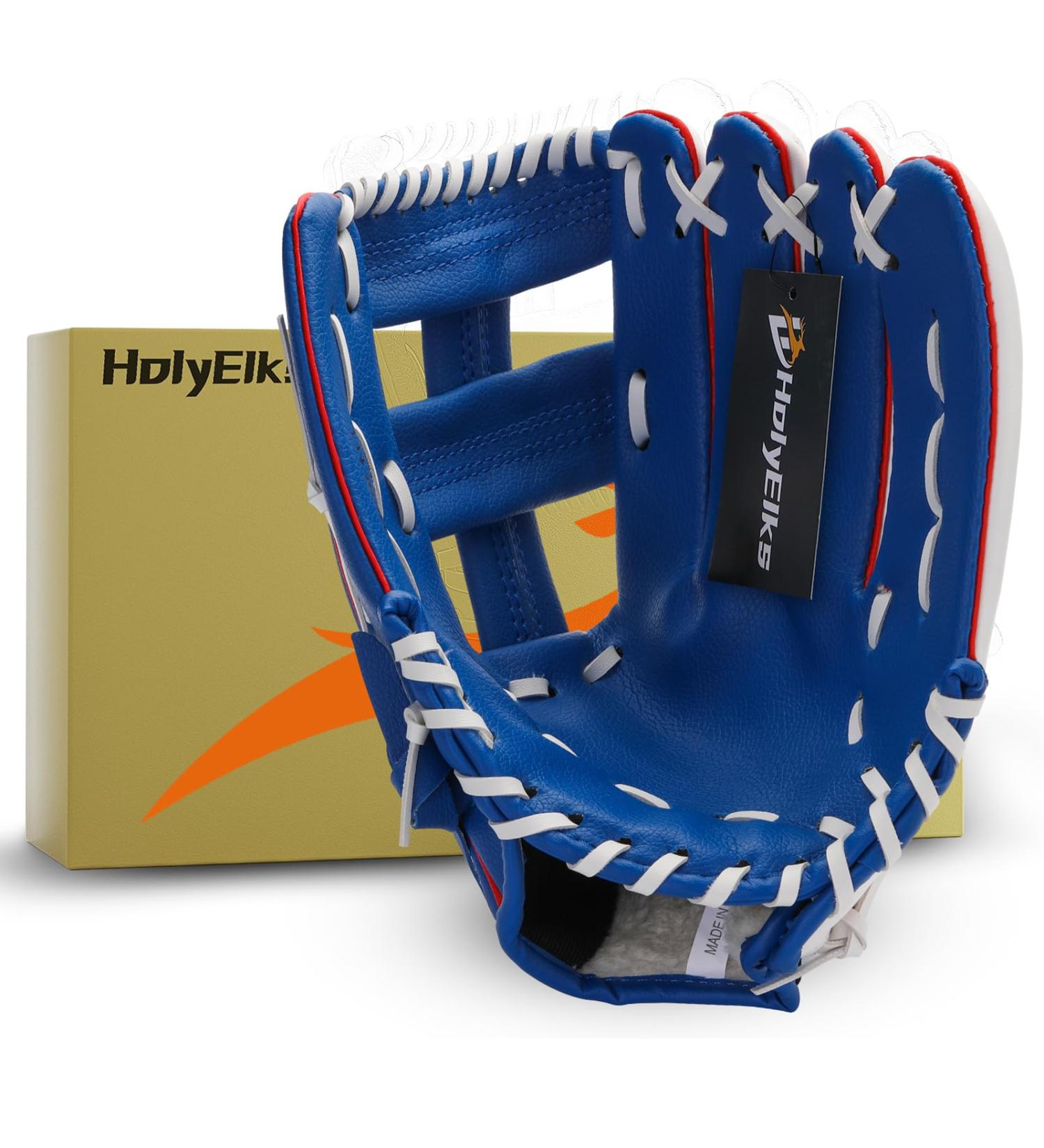 Buy 10.5-Inch Blue & White Baseball Gloves for Kids | Softball Gloves for Youth Training & Beginners - Ideal Gift - Buy Online on GoSupps.com