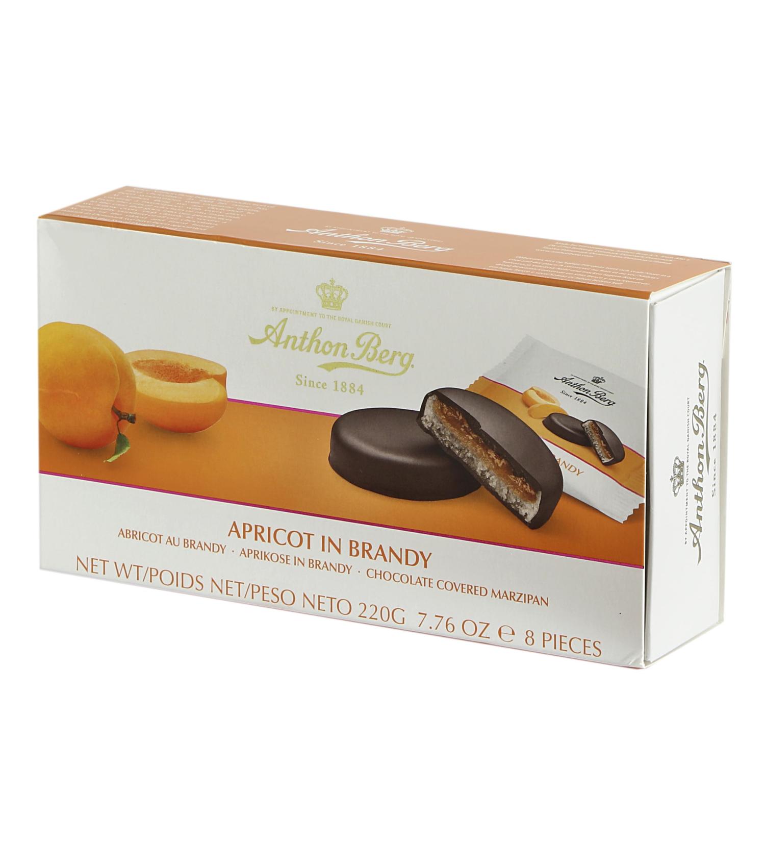 Anthon Berg Apricose in Brandy - 220g | Buy Premium Chocolate Online - International Shipping - Buy Online on GoSupps.com