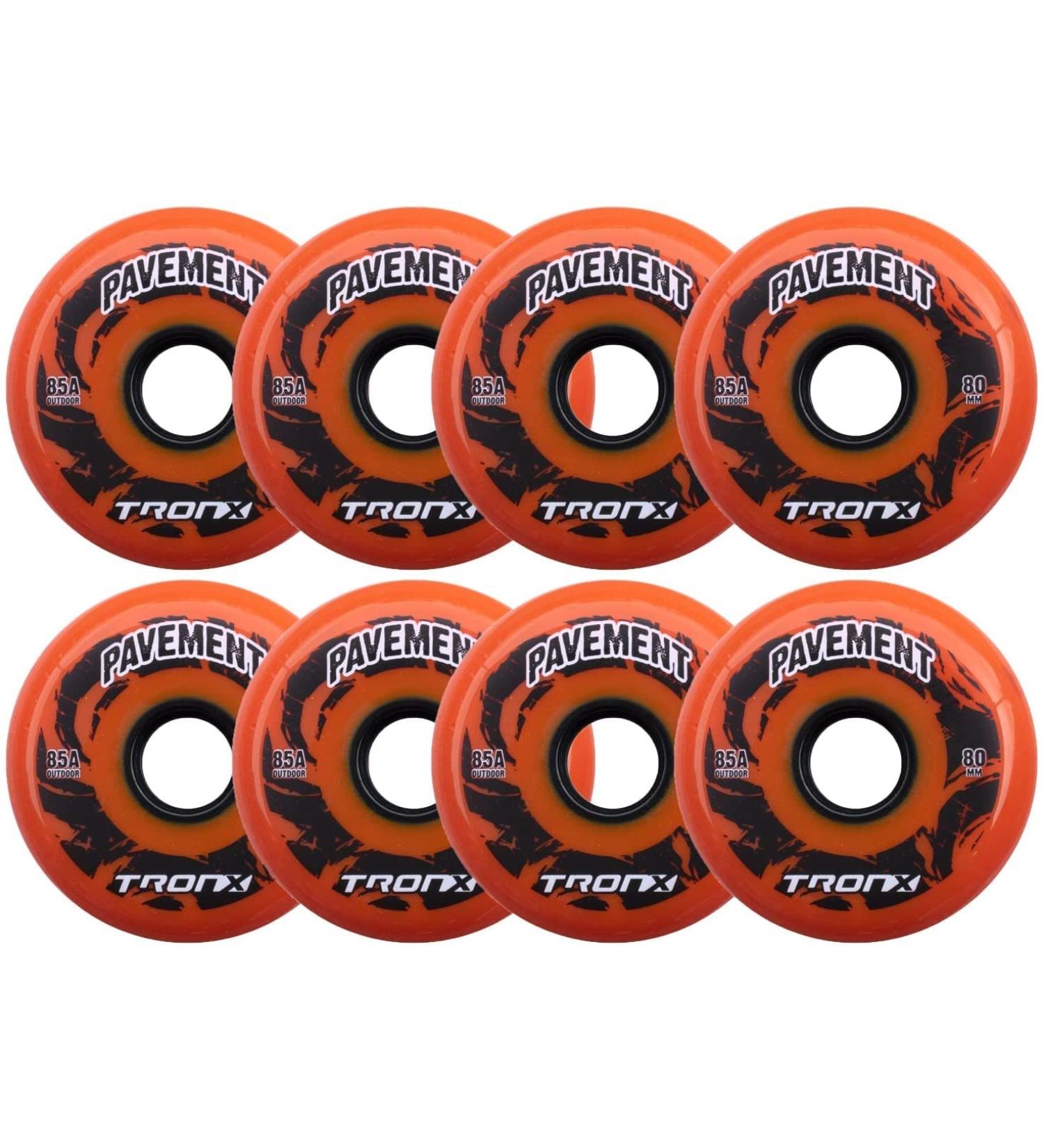 TronX Outdoor Inline Roller Hockey Wheels 8 Pack | 85A Hardness | Various Sizes - Buy Online on GoSupps.com