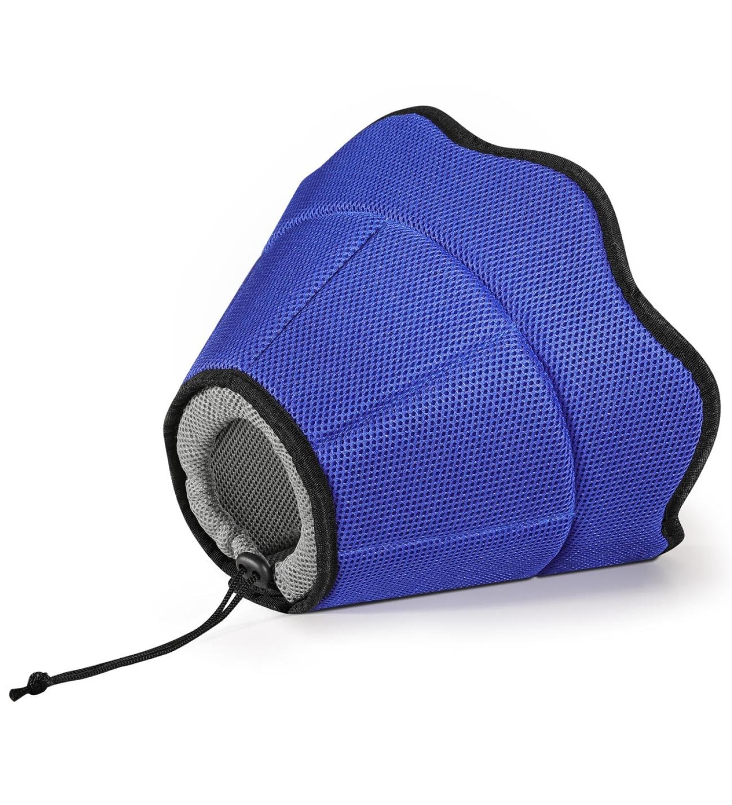 VAVOPAW Adjustable Protective Collar for Dogs & Cats - Breathable Elizabethean Neck Band - Leak Protection After Surgery - Eco-Friendly Blue/Gray - Buy Online on GoSupps.com