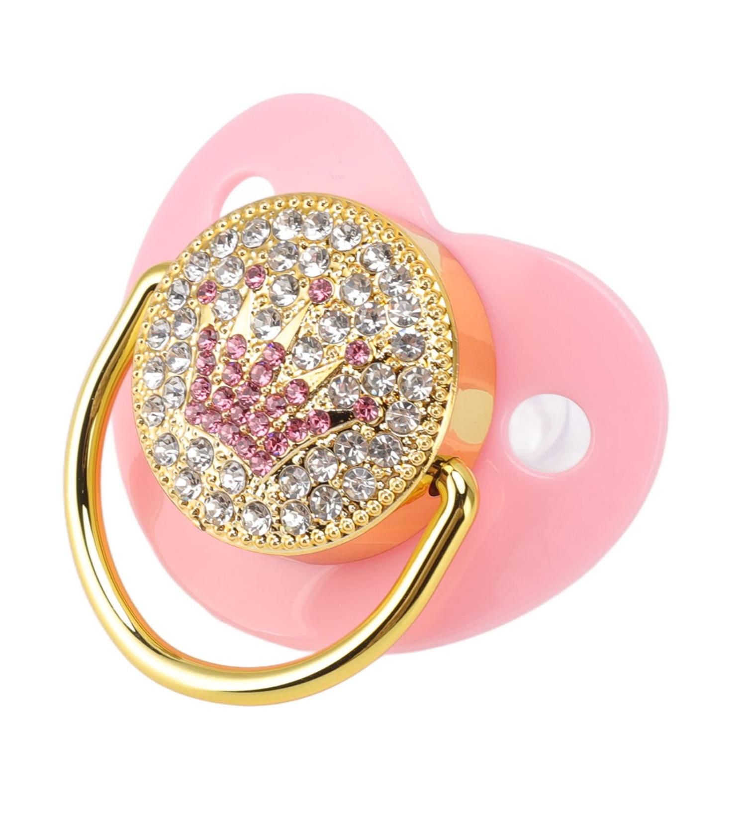 Ultra-Light Soft Silicone Pacifier for Newborns 6-18 Months - BPA-Free Ergonomic Pink Design for Breastfeeding Support - Buy Online on GoSupps.com