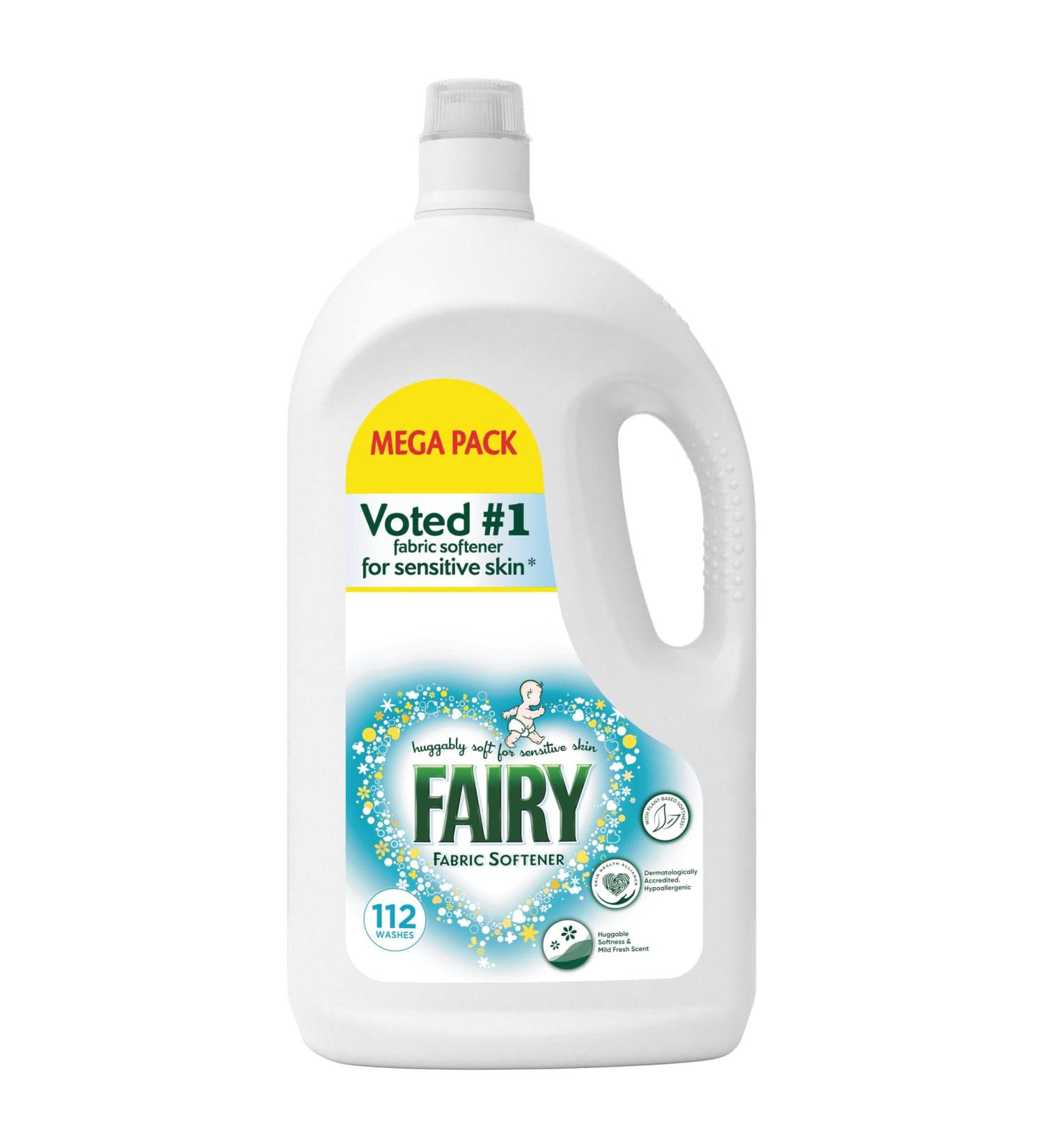 FAIRY Fabric Softener For Sensitive Skin Ultimate Softness with Sensiitive Care 3.92L (197 Washes)