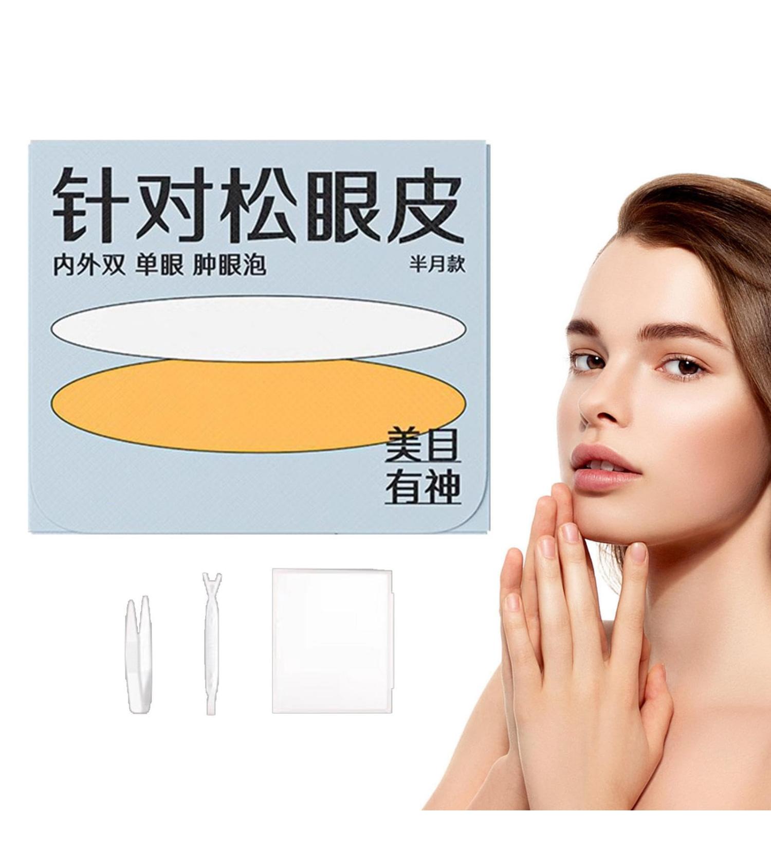 Hooded Eyelid Lifter Strips | Waterproof Invisible Lift Double Eyelid Tape - Professional Eye Lid Contour Stickers for Uneven or Monolids Hooded Droopy Eyelids - Buy Online on GoSupps.com