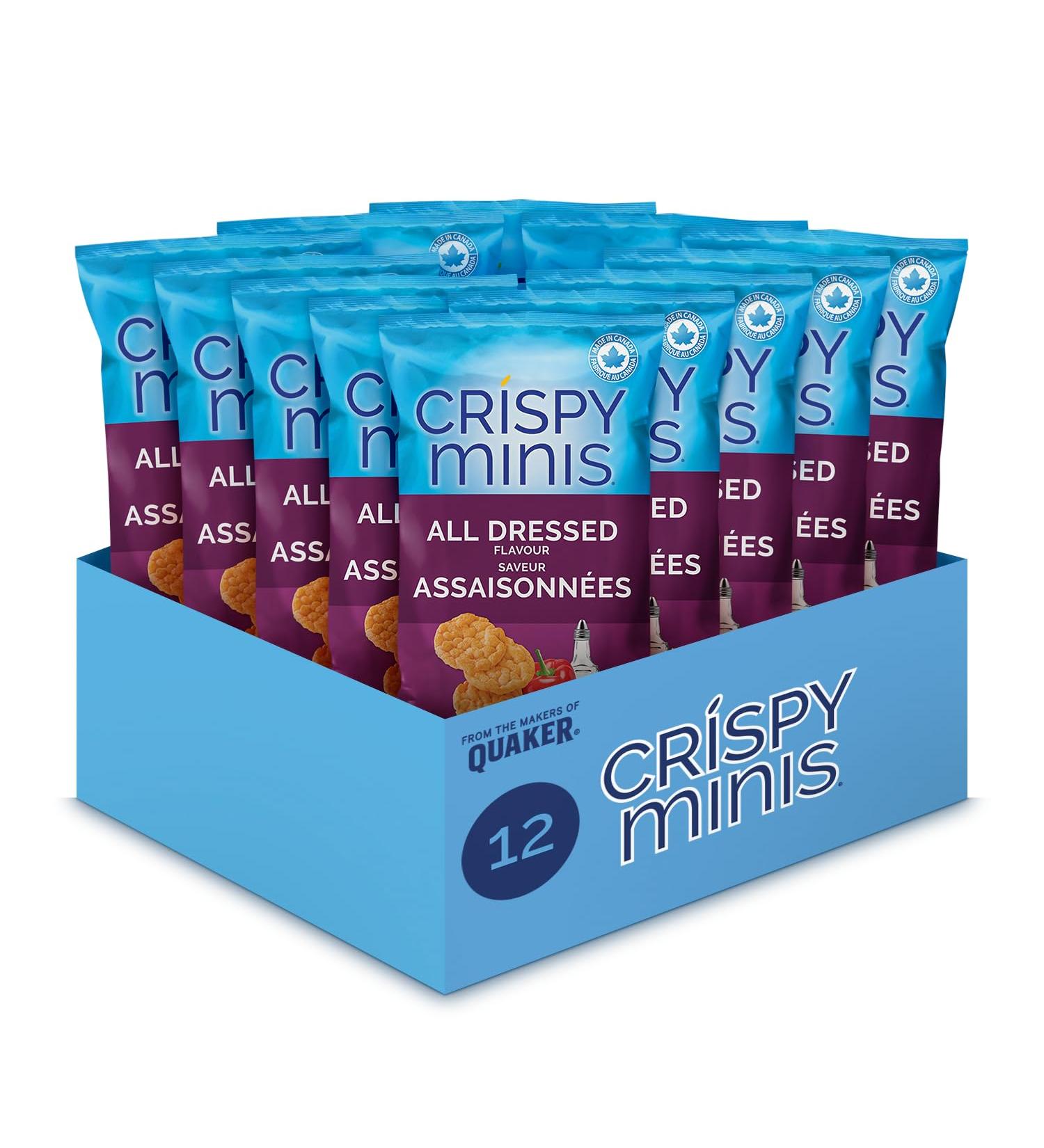 Crispy Minis All Dressed Flavour Brown Rice Chips Multi-Pack 100 g (Pack of 12) All Dressed 8.33 g (Pack of 12) - Buy Online on GoSupps.com