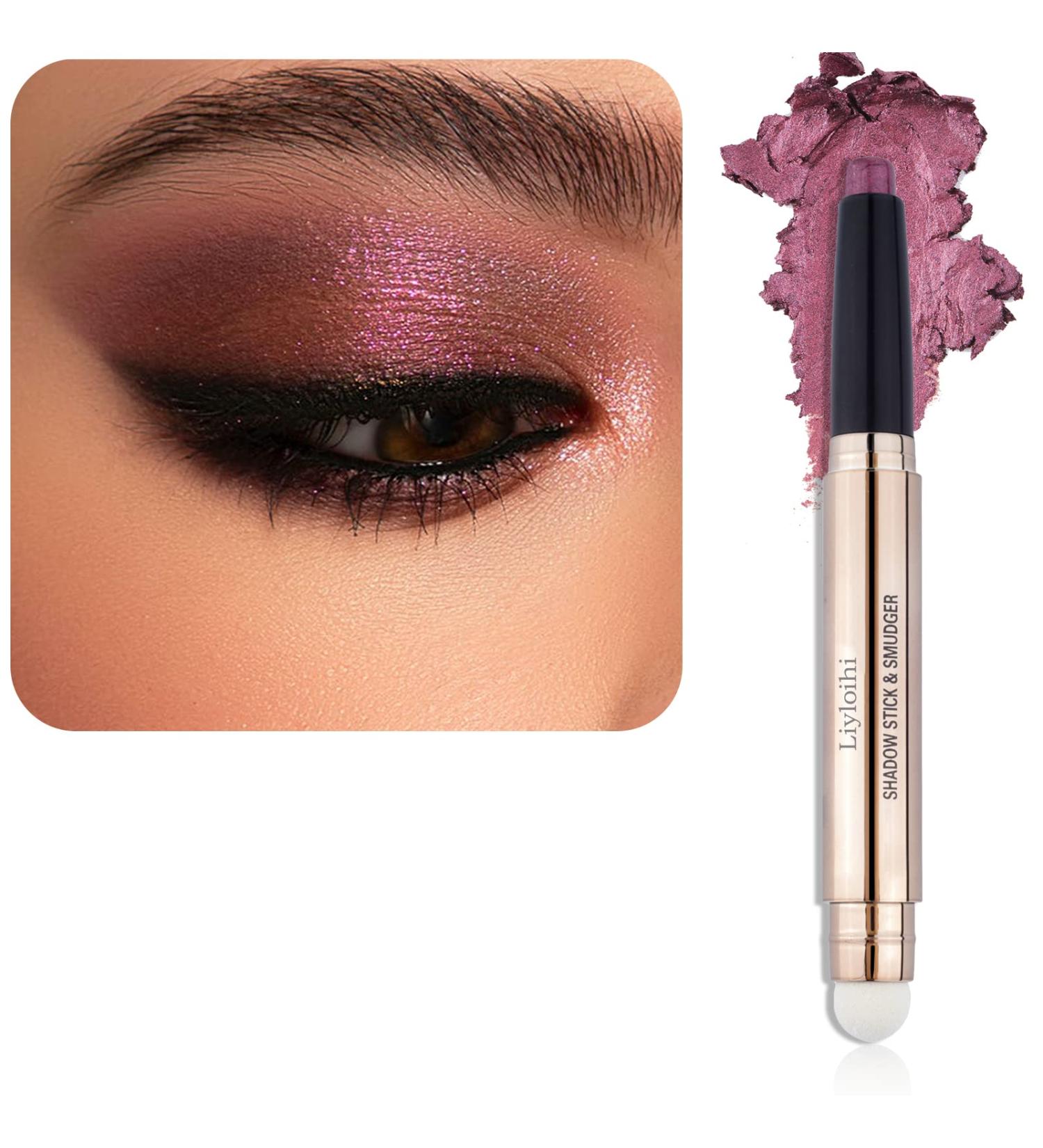 Liyloihi Eyeshadow Stick - 09 Smoky Amethyst Shimmer | Cream Eye Shadow Pencil Brightener | Waterproof & Long Lasting Makeup - Buy Online on GoSupps.com