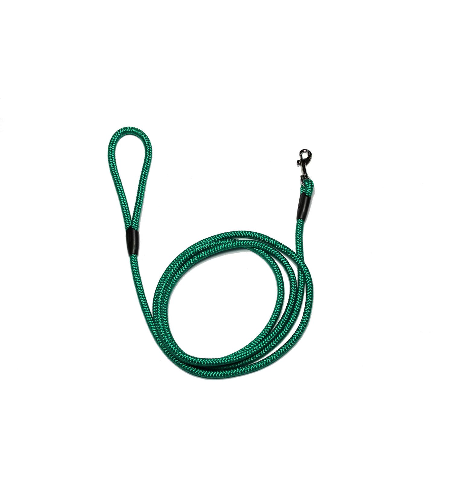 Leash - Rope leash with hand loop Basic 10mm 27 colours 7 lengths (2.50 m green) 2.50 m green
