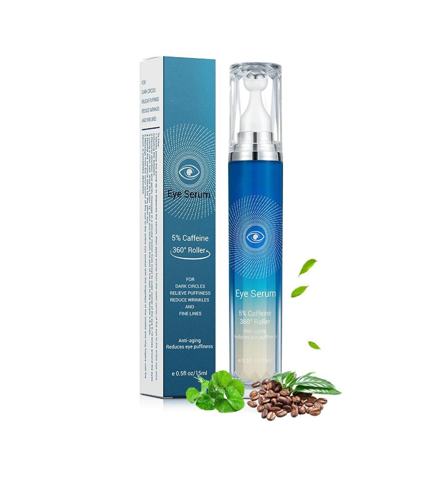  PCC PTYXIS 5% caffeine eye essence dark circles and puffy eye cream including a 360 massage ball an anti-aging and anti-wrinkle essence can reduce fine lines (15 g) - Buy Online on GoSupps.com