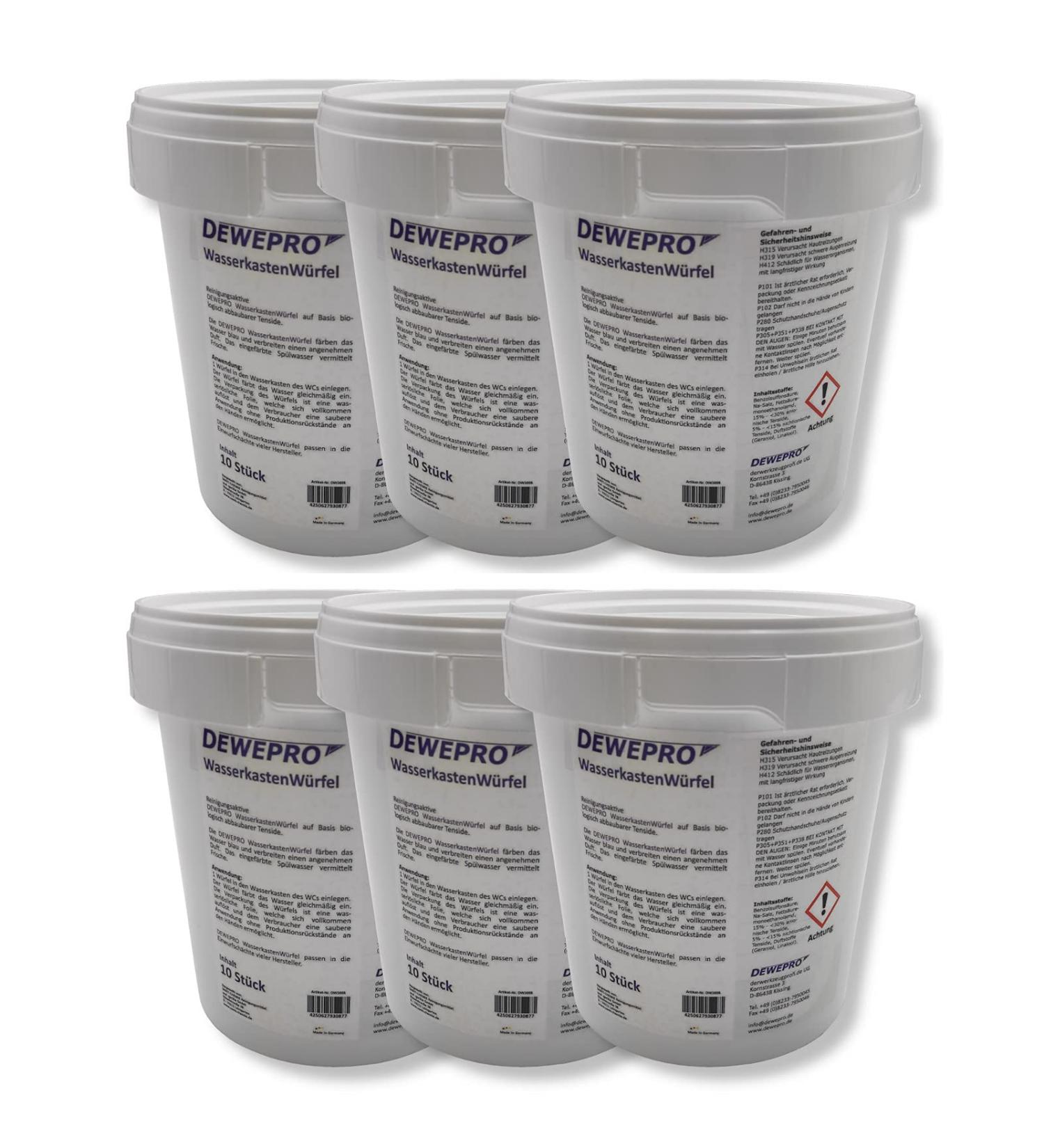 Dewepro Water Box Cubes - 10 Pieces Toilet Cleaner for Geberit & Sanit | Effective Throw-In Solution - Buy Online on GoSupps.com