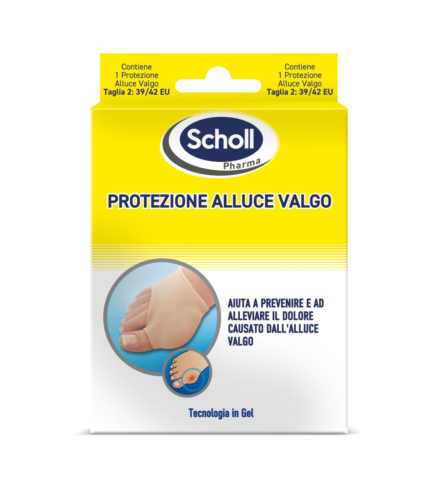 Scholl Valgus protection 1 elastic band with gel protection helps to relieve pain caused by hallux valgus reduces the pressure of the shoes when walking size 39-42