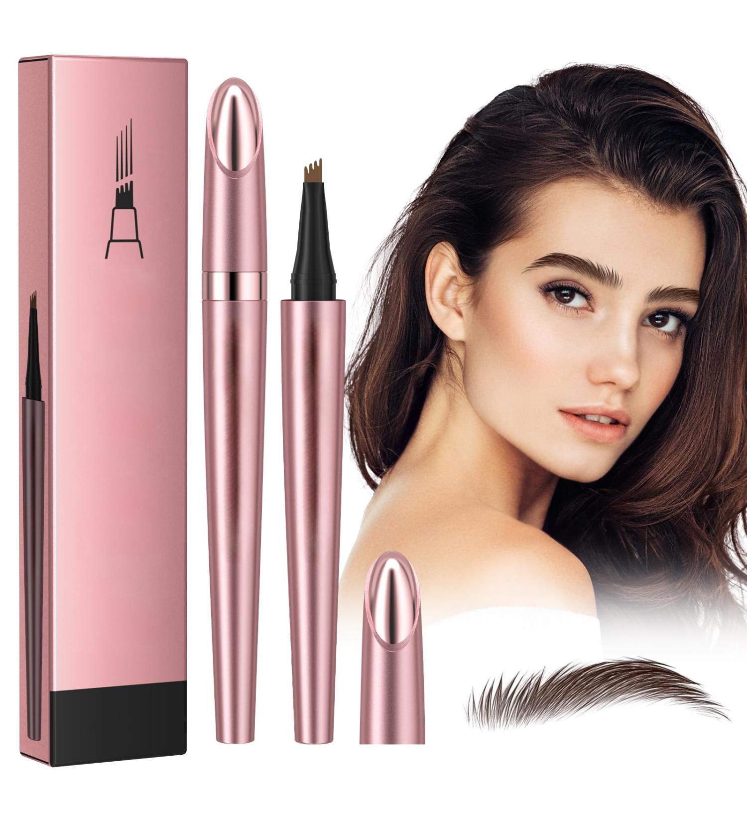Microblading Eyebrow Pencil Kaluofan Microblading Eyebrow Pen Eyebrow Pencil Microblading Long-lasting Waterproof Creat Natural and Unique Makeup Look(Dark Brown) - Buy Online on GoSupps.com