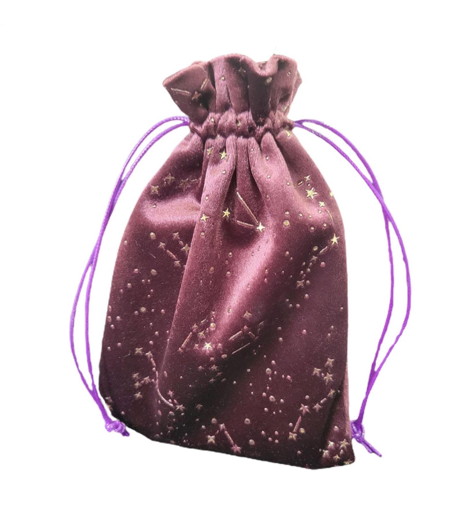 Pochette bijoux | Porte-cartes de tarot portable en forme d' toile | Sac main en velours avec cordon de serrage pour bijoux boucles d'oreilles ponts d'oracle runes pierres - Buy Online on GoSupps.com