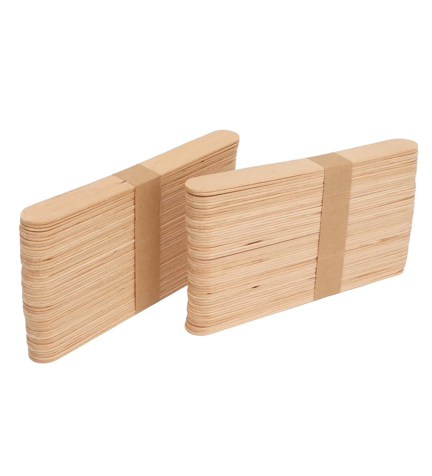 300 Wood Wax Pencils - Multifunctional Birch Hair Removal Pins for Eyebrows Lips & Nose | Smooth Application Spatula for Crafting & Waxing - Buy Online on GoSupps.com