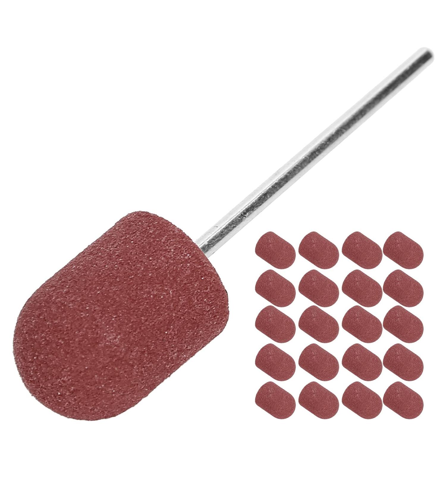 Premium Nail Art Grinding Cap - 10x15mm Brown Polishing Head for Manicure & Pedicure - International Shipping Available - Buy Online on GoSupps.com