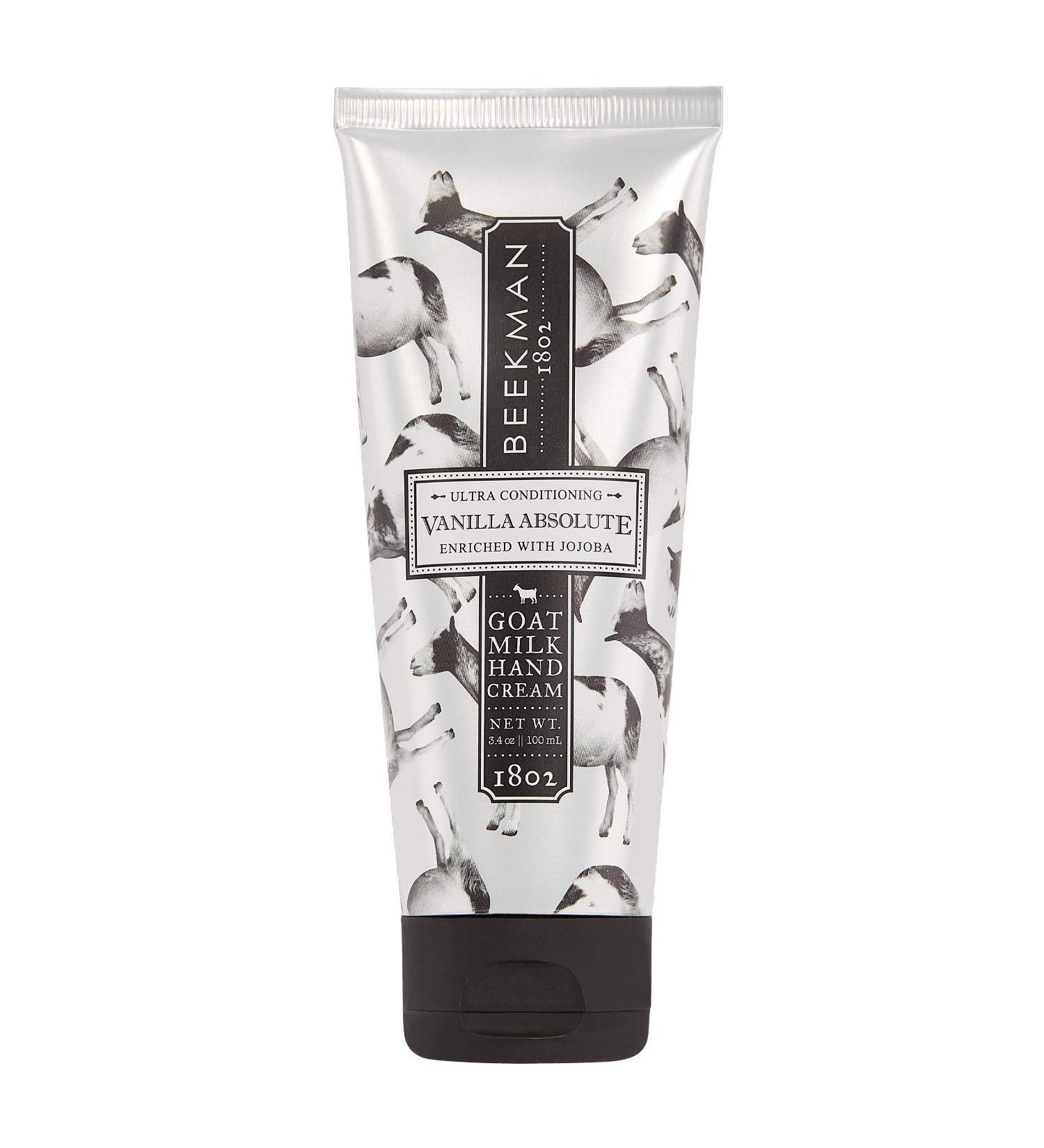 Beekman 1802 Vanilla Absolute Hand Cream - Moisturizing Goat Milk Lotion for Dry & Sensitive Skin - 3.4 oz - Buy Online on GoSupps.com