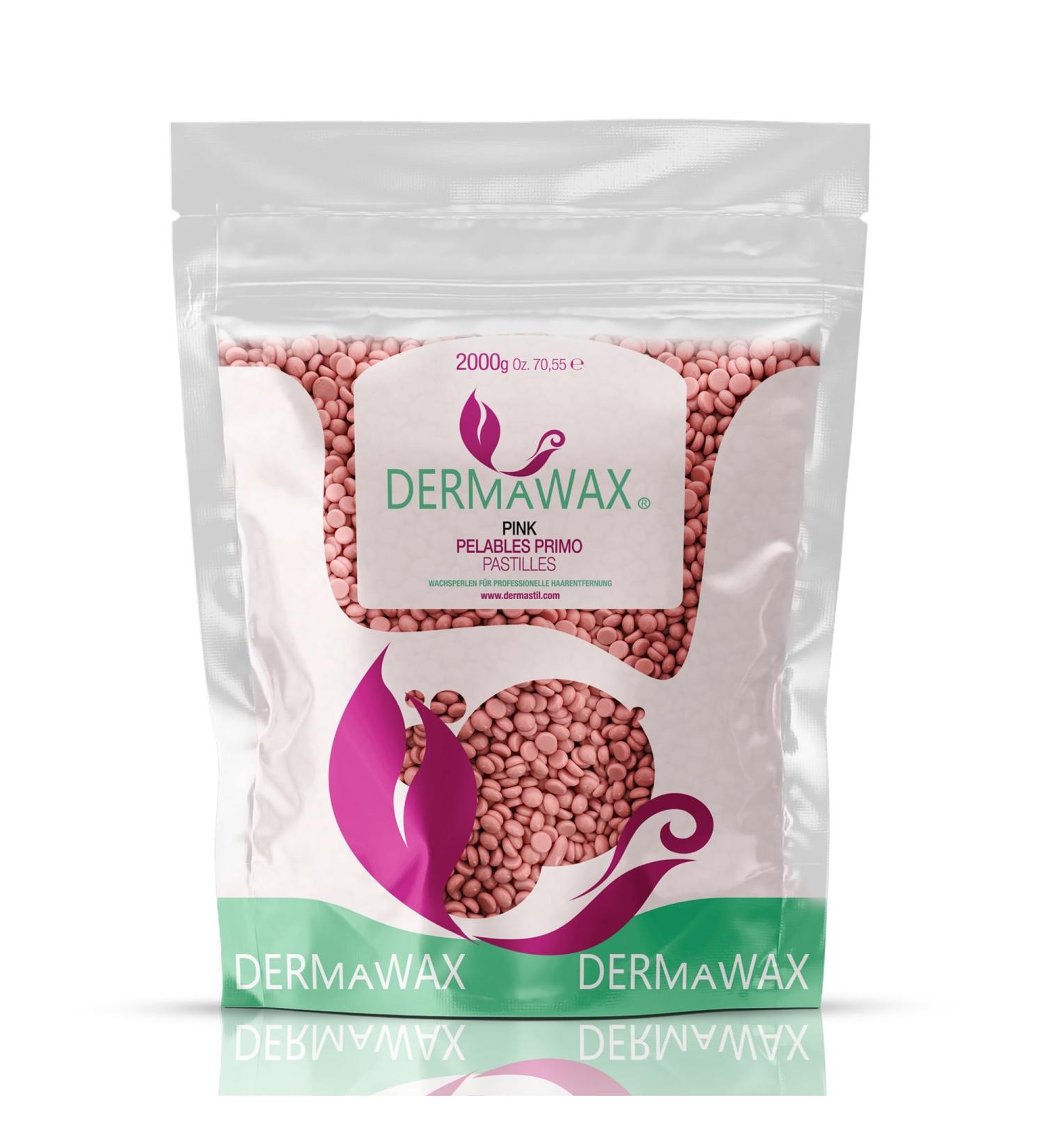 Dermawax 2 kg Pink Wax Pearls - No-Strips Hair Removal for Brazilian Bikini Legs Face & More - Buy Online on GoSupps.com