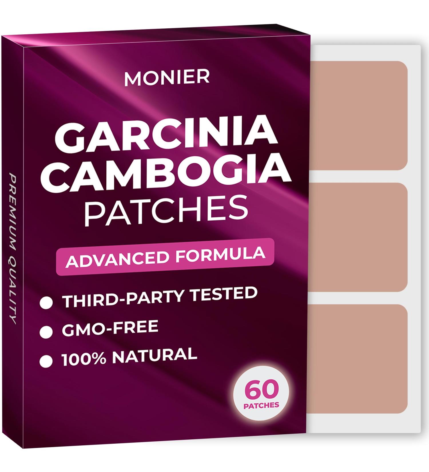 Garcinia Cambogia Patches (Pack of 60) - 100% Natural Patch for Women and Men - with B12 & Potassium - Energy Focus & Body Support - Enhanced Formula - Buy Online on GoSupps.com