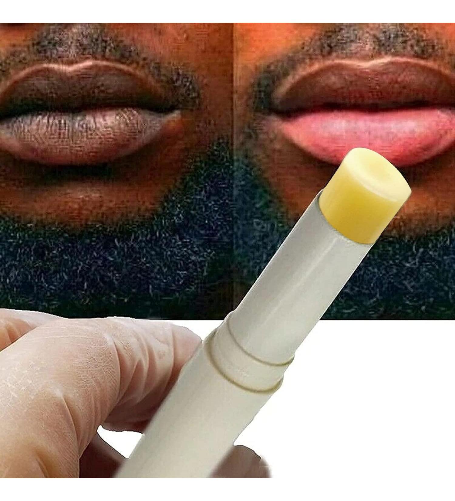 2PCS Natural Plant Lip Balm for Dark Lips Exfoliating Lip Scrub Moisturizing Lip Hyaluronic Acid Exfoliating Dead Skin Lip Balm for Smokers Restore Natural Lip Complexion - Buy Online on GoSupps.com