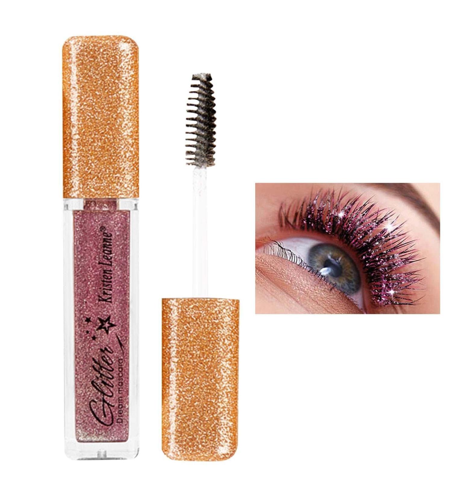 Colored Mascara | 0.21 Oz Quick Dry Long Lasting Waterproof Shimmer Sparkly Diamond Twinkle Mascara - Thick Dazzling Eyelash Makeup for Women Ladies Girls Coatuiyo - Buy Online on GoSupps.com