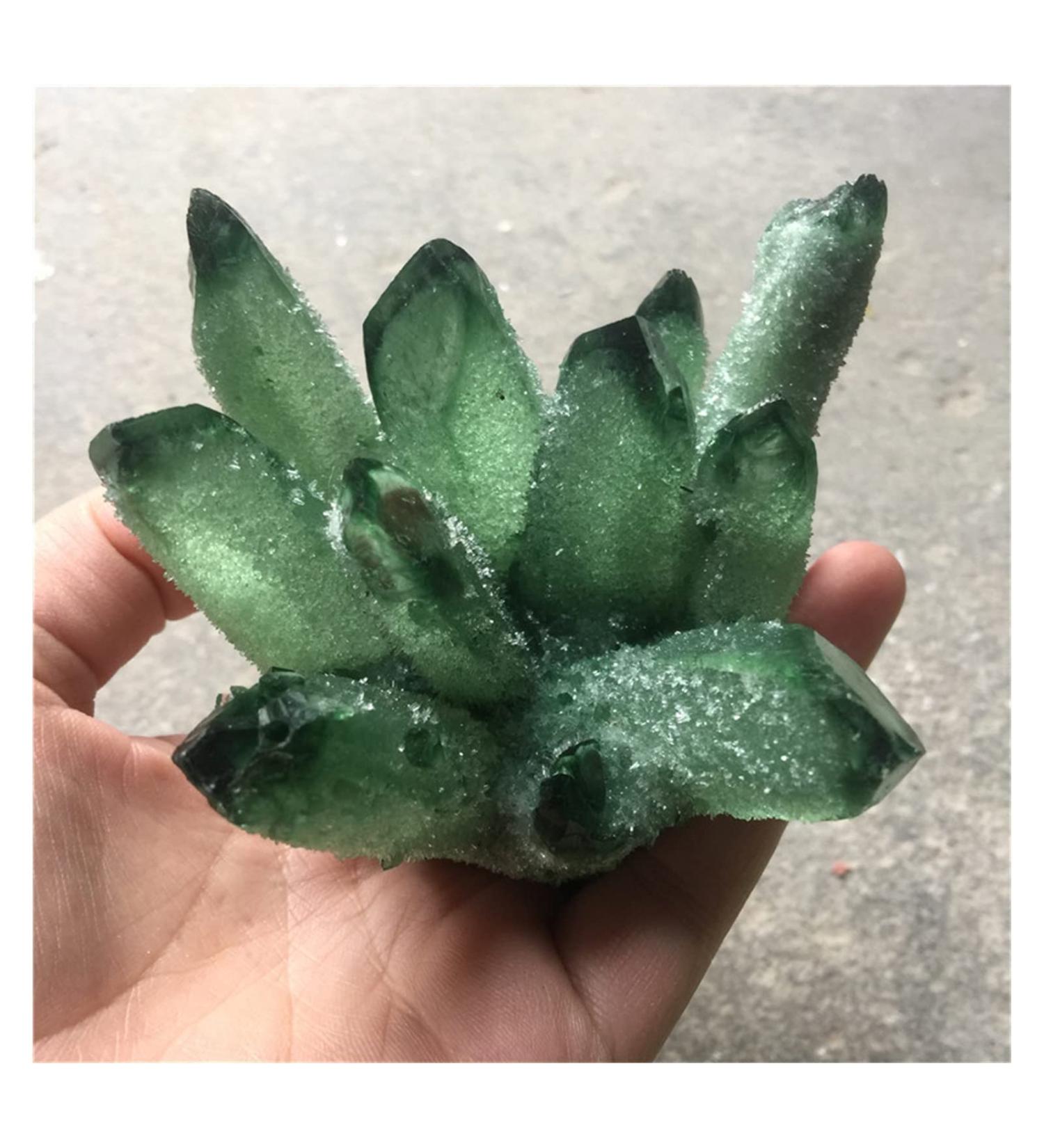 1 pcs Beautiful Green Ghost Phantom Quartz Crystal Cluster Rock Stones Crystals Reiki Specimen Minerals Reiki Decoration Crystal PEIQIYIN ERBDRGAZ 400-500g - Buy Online on GoSupps.com