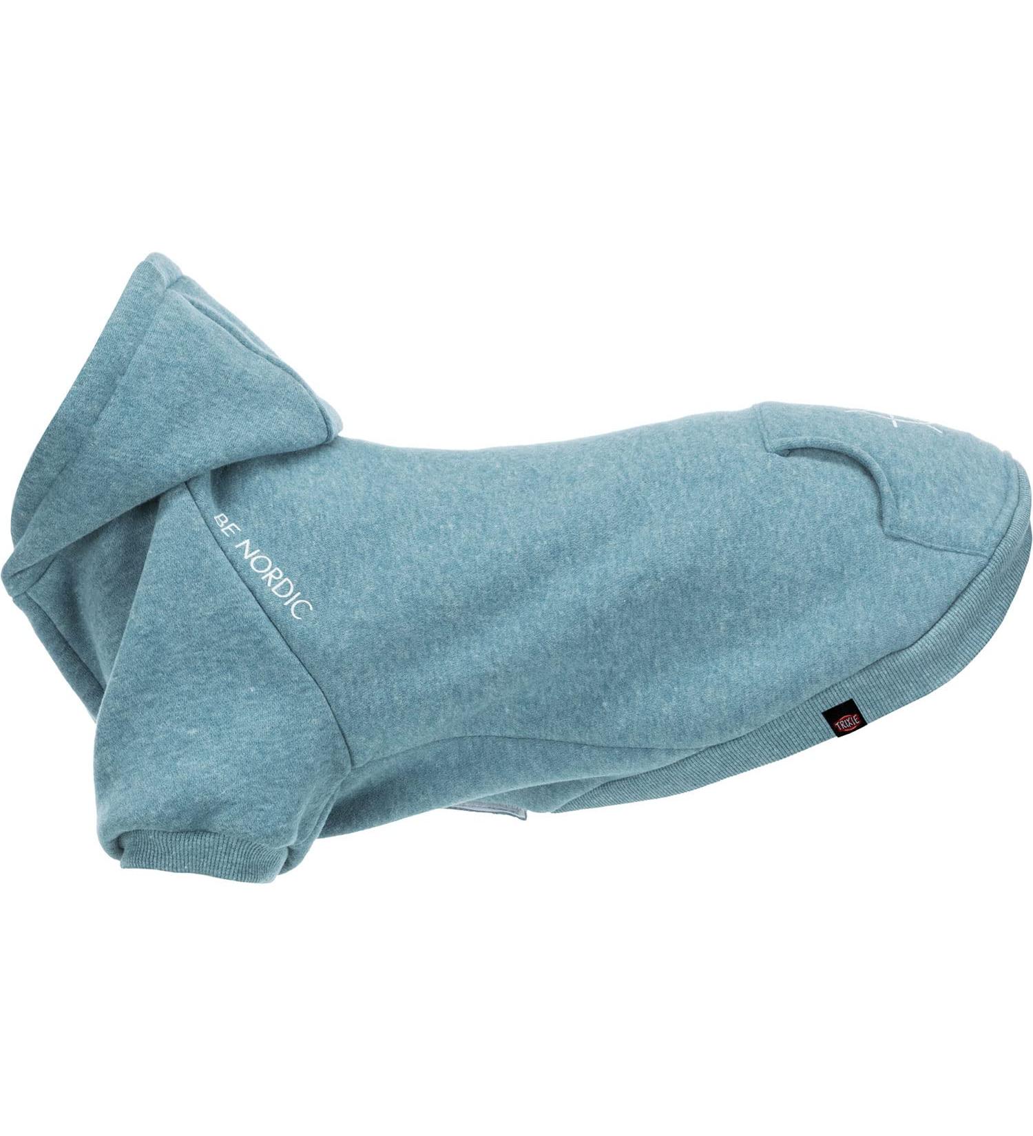 TRIXIE Be Nordic Hooded Sweatshirt Flensburg - M 50 cm Petrol | Cozy Dog Hoodie | International Shipping - Buy Online on GoSupps.com