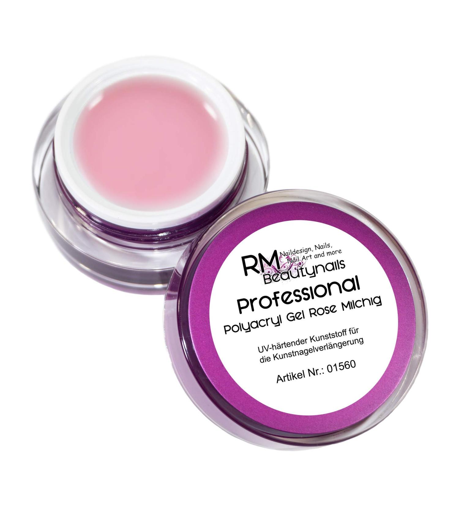 15ml Polyacryl UV Gel Pink Milky Acrylic Gel LED Builder Gel Acrylic Nail Design 15 ml (Pack of 1)