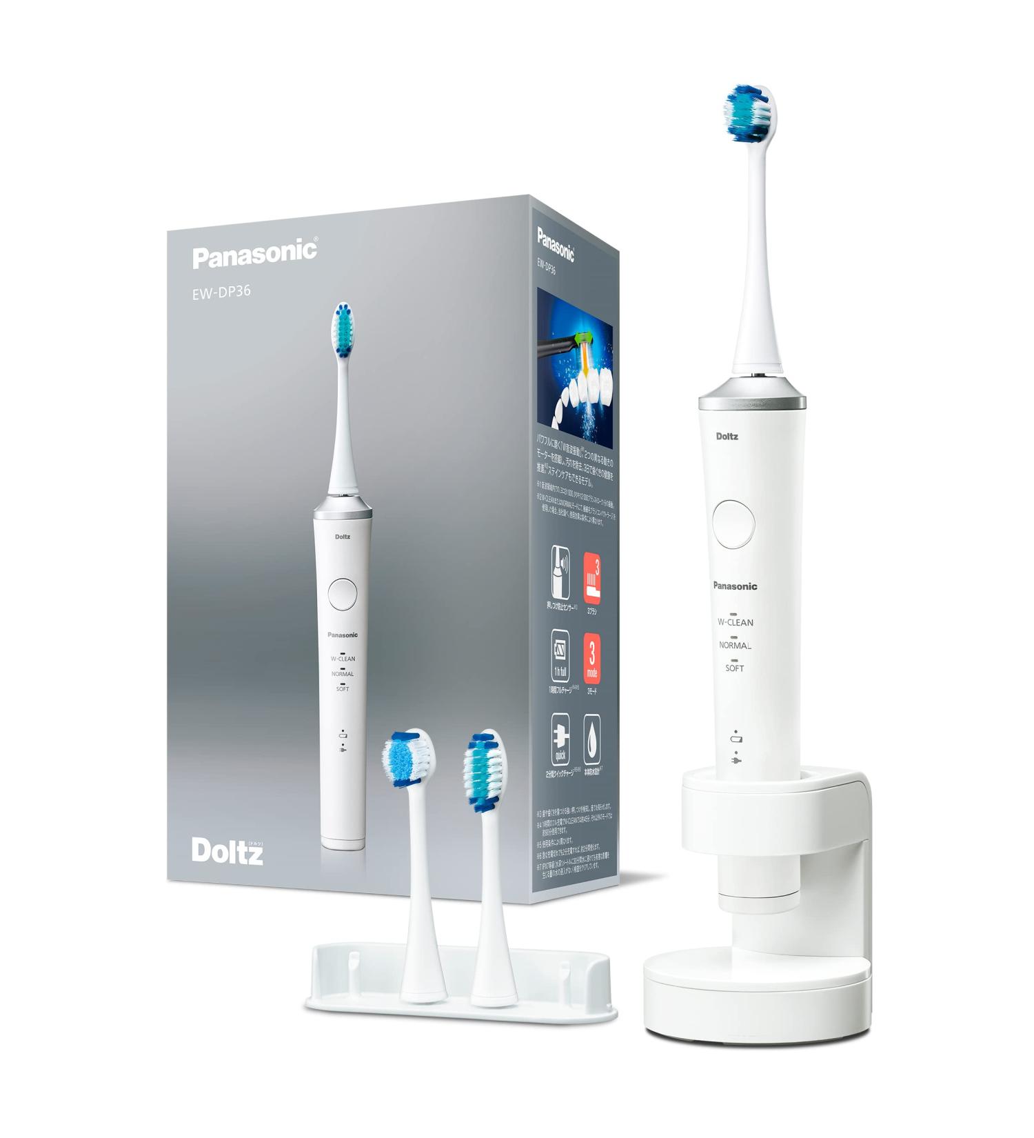 Panasonic EW-DP36 Doltz High Grade Electric Toothbrush - 3 Modes & Bluetooth Technology (White) - Buy Online on GoSupps.com