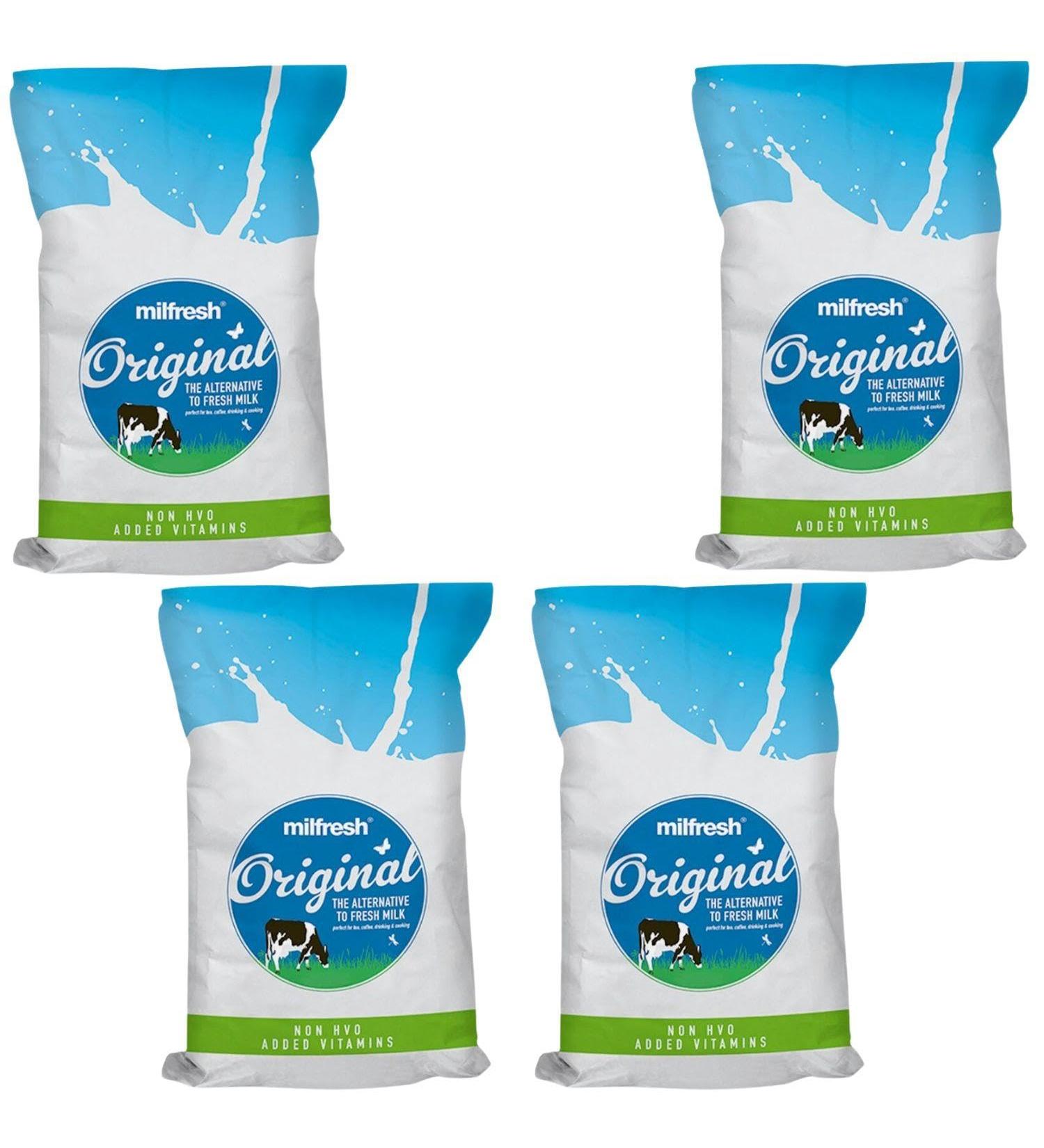 Milfresh Skimmed Milk Powder | Provides Long-Lasting Supply Perfect for Tea Coffee Drinking and Cooking Using Substitute for Fresh-Milk in Various Recipes | Pack of 4 x 2kg 2 kg (Pack of 4) - Buy Online on GoSupps.com