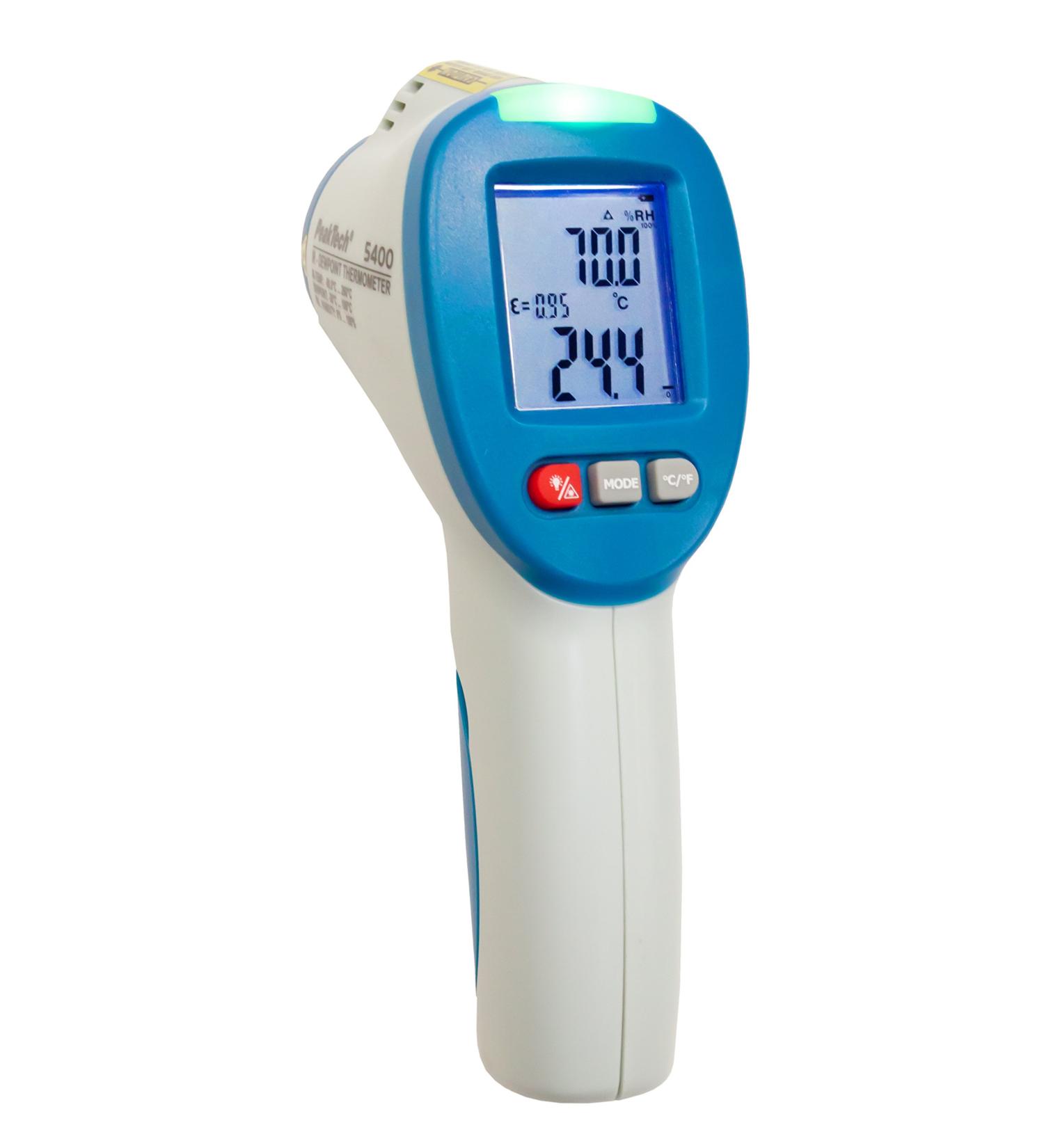 Peaktech 5400-IR Infrared Thermometer & Environmental Measuring Device | -50 C to 260 C Surface Temperature & Dew Point Scanner - Buy Online on GoSupps.com
