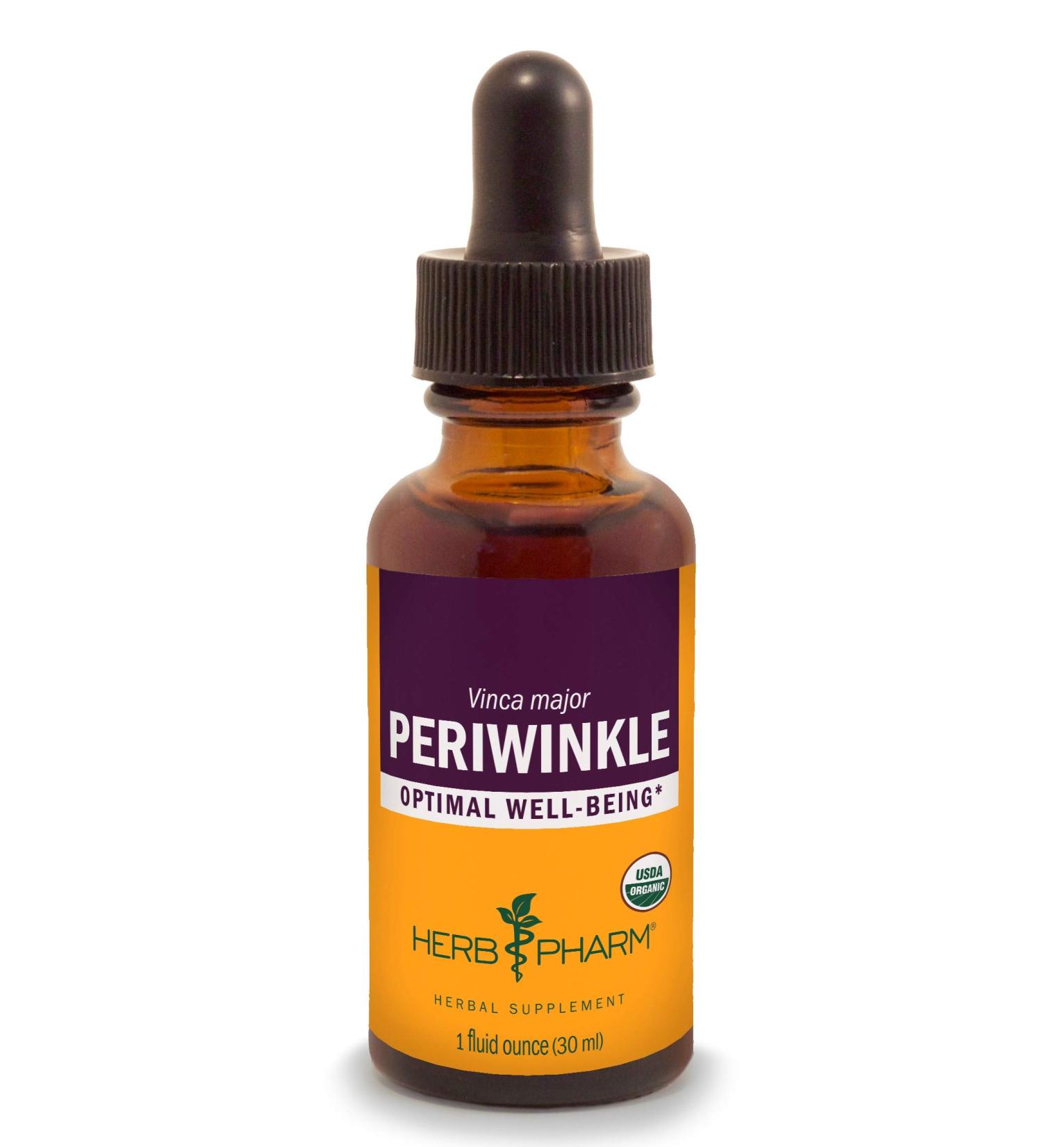 Herb Pharm Periwinkle Liquid Extract 1oz - Pure Vinca Minor Supplement - Buy Online on GoSupps.com