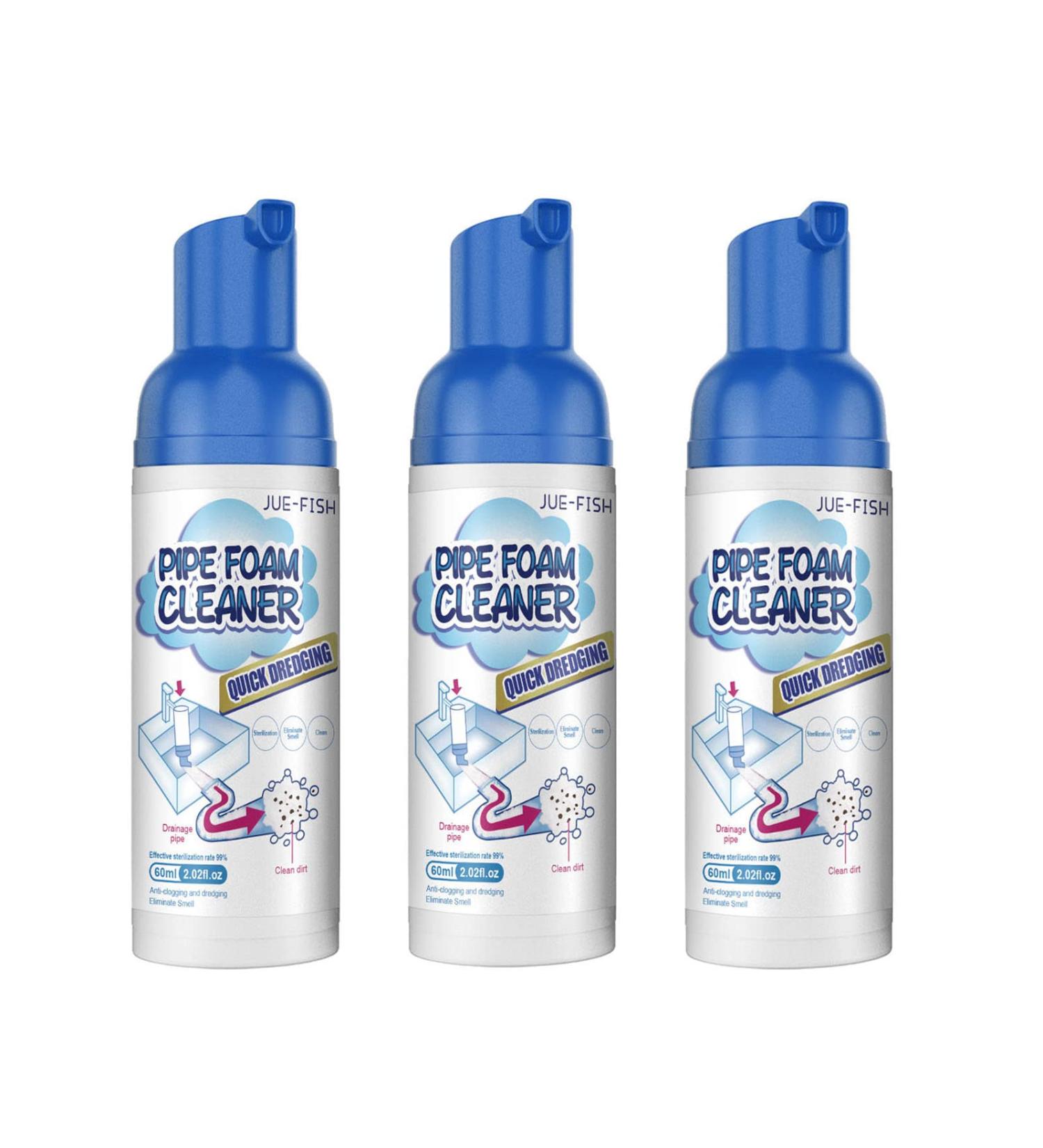 KyneLit Deodorant Foam Cleaner Drain Foam Cleaner - Hair Clog Remover and Deodorizer for Toilets Sinks and Tubs (3 Pcs) - Buy Online on GoSupps.com