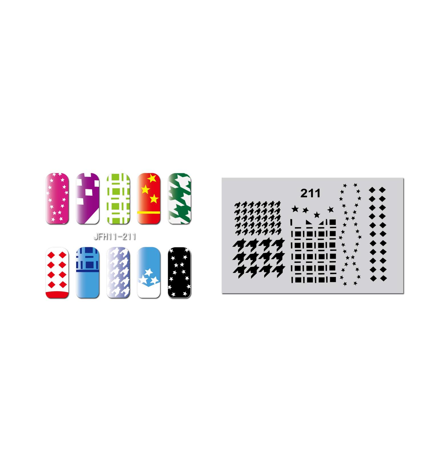 Fingernail stencil (airbrush nail art) Fengda JFH11-211