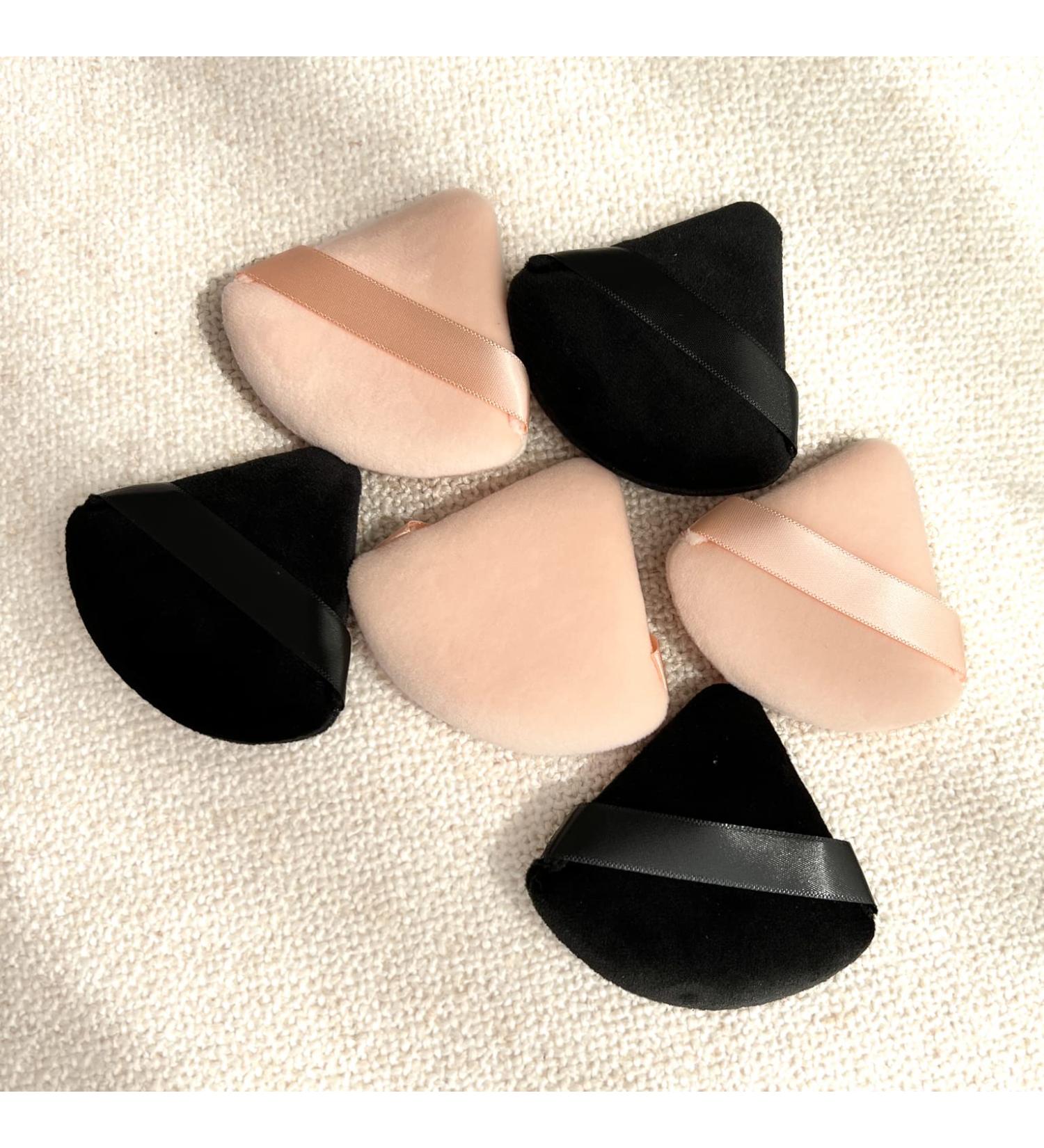 6 Pieces Triangle Powder Puff Set - Soft Velour Makeup Blenders for Flawless Foundation & Setting Powder Application - Pro Quality Beauty Tools - Buy Online on GoSupps.com