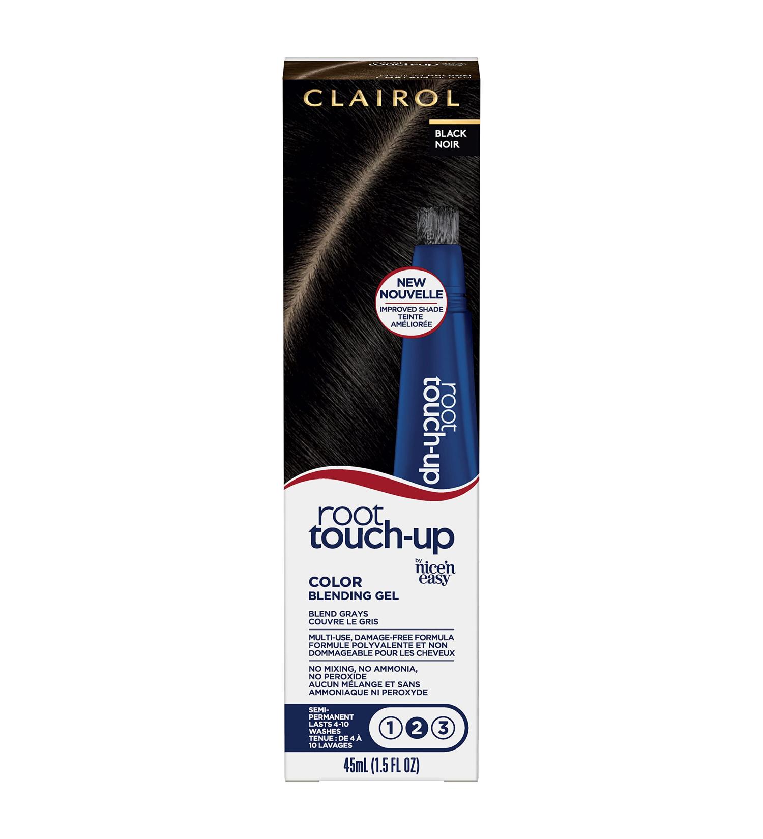 Clairol Root Touch-Up Semi-Permanent Hair Color Gel - 2 Black, 1.5 Fl Oz - Pack of 1 - Buy Online on GoSupps.com
