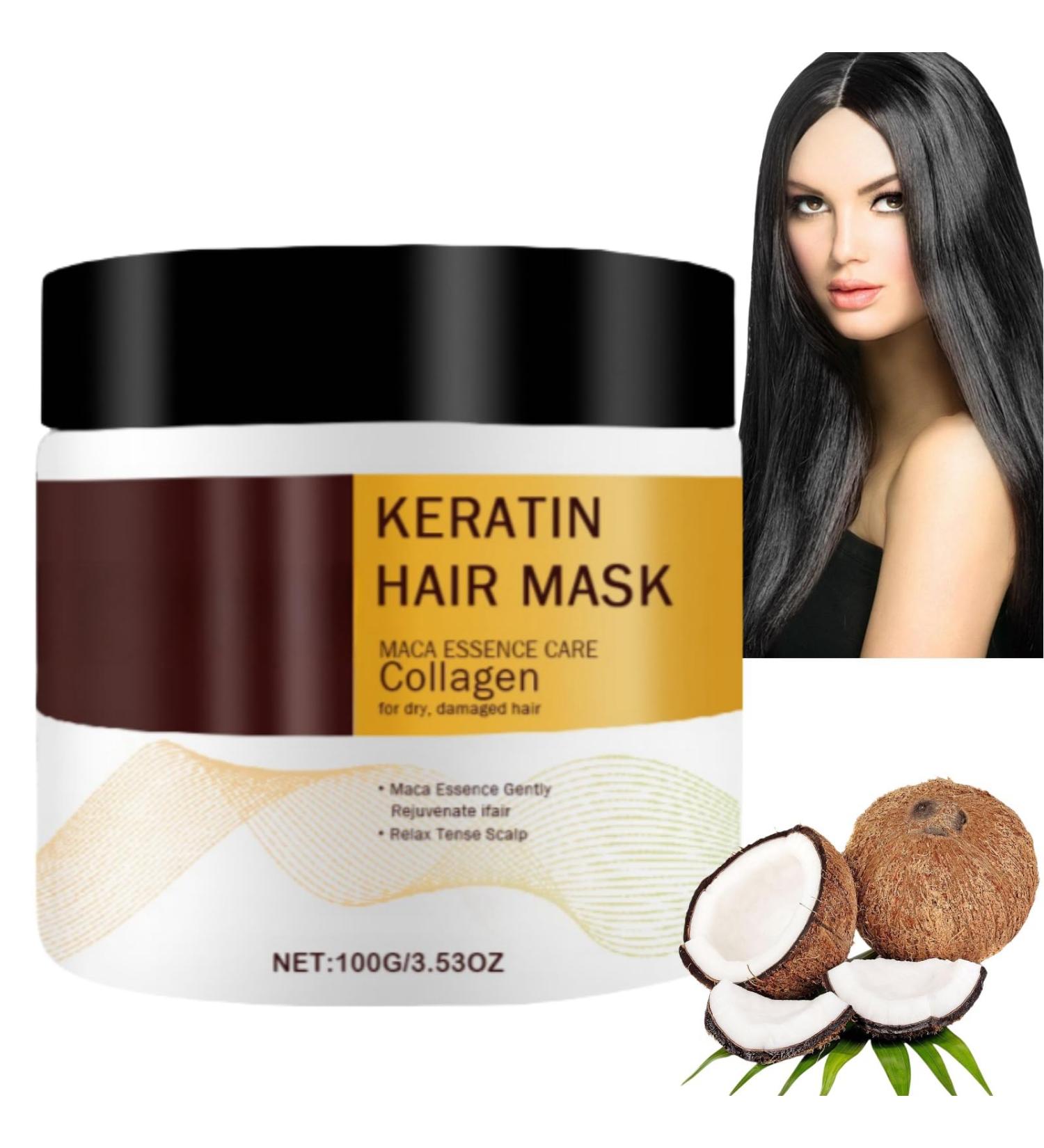 100g Collagen Hair Treatment Collagen Hair Mask Deep Repair Conditioner Hair Masks Collagen Hair Mask Essence Hair Gain Mask Hair Repair Nourishing Treatment Keratin Hair Mask Collagen Treatment - Buy Online on GoSupps.com