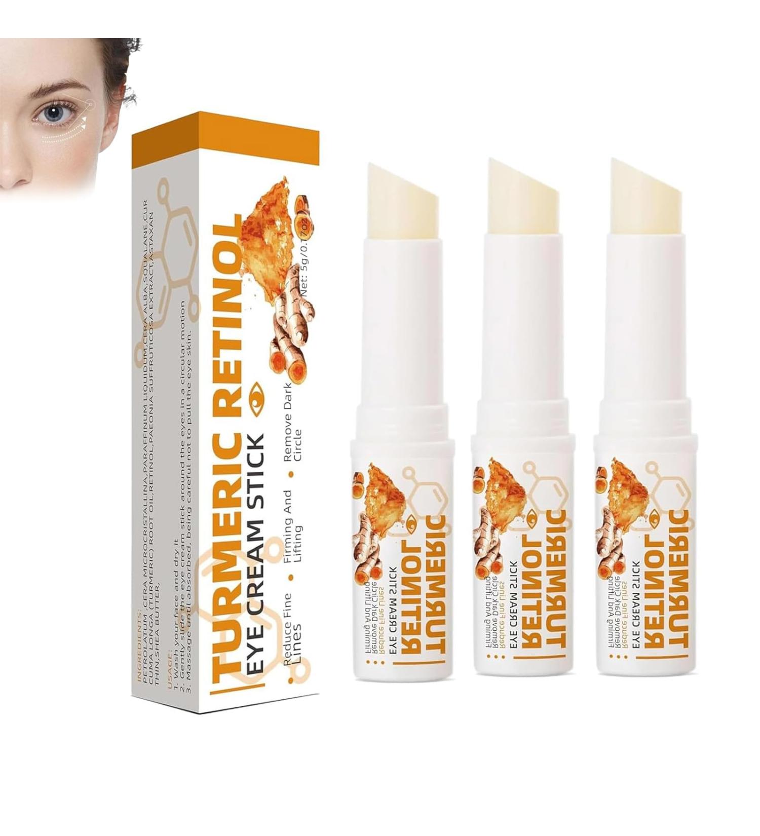 Lumi Stick for Eye Bags Lumistick for Eye Bags Eye Balm Stick Hydrating for Puffiness and Bags Reduces Turmeric Eye Stick Lumistick Eye Cream Stick for Reduces Fine Lines Turmeric Eye Cream Stick - Buy Online on GoSupps.com