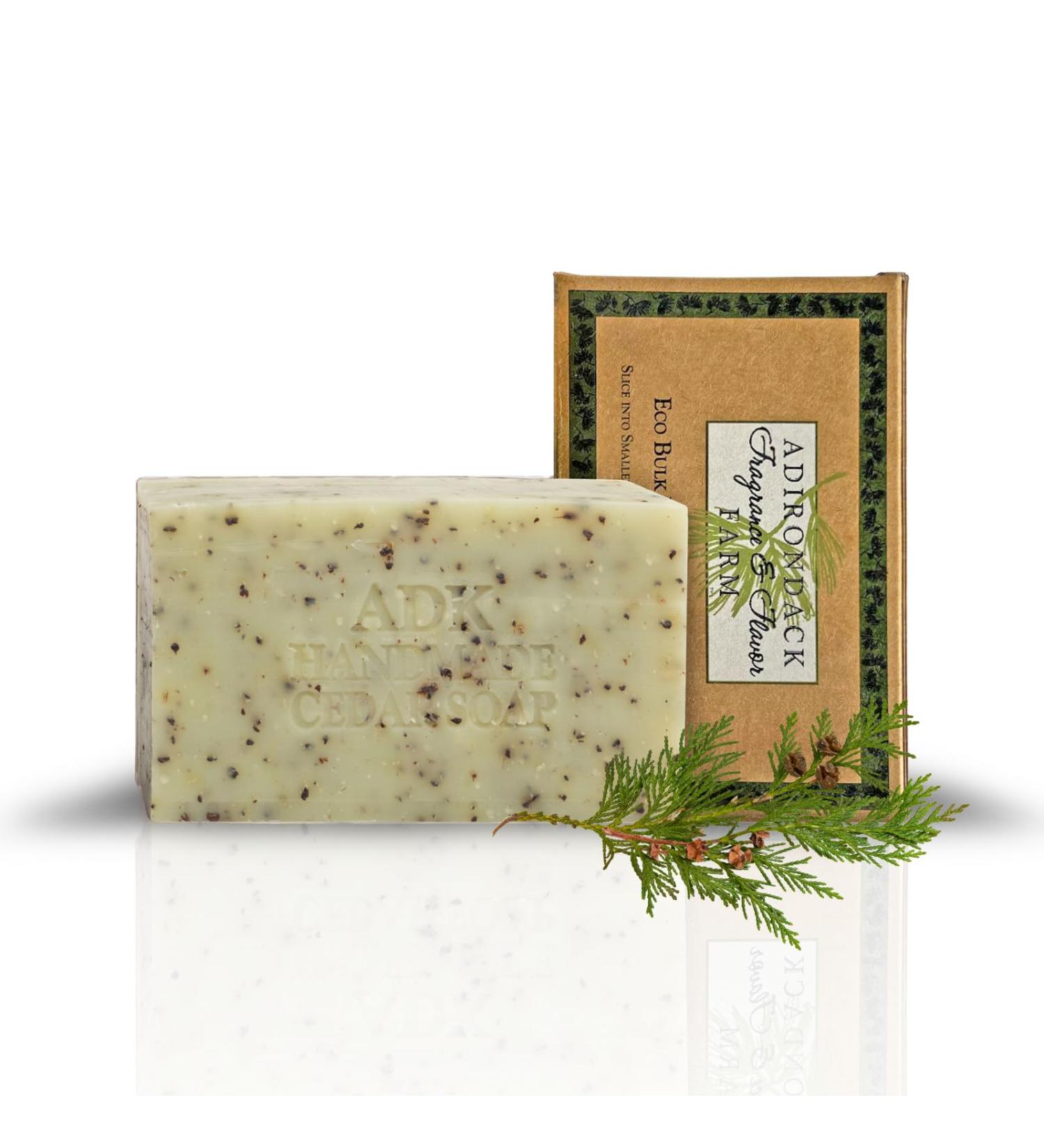 Buy ADK Natural Cedar Soap Bar 16 oz | Handmade Organic Vegan Olive Oil Soap for Dry Sensitive Skin - Moisturizing for Men Women & Babies - Buy Online on GoSupps.com
