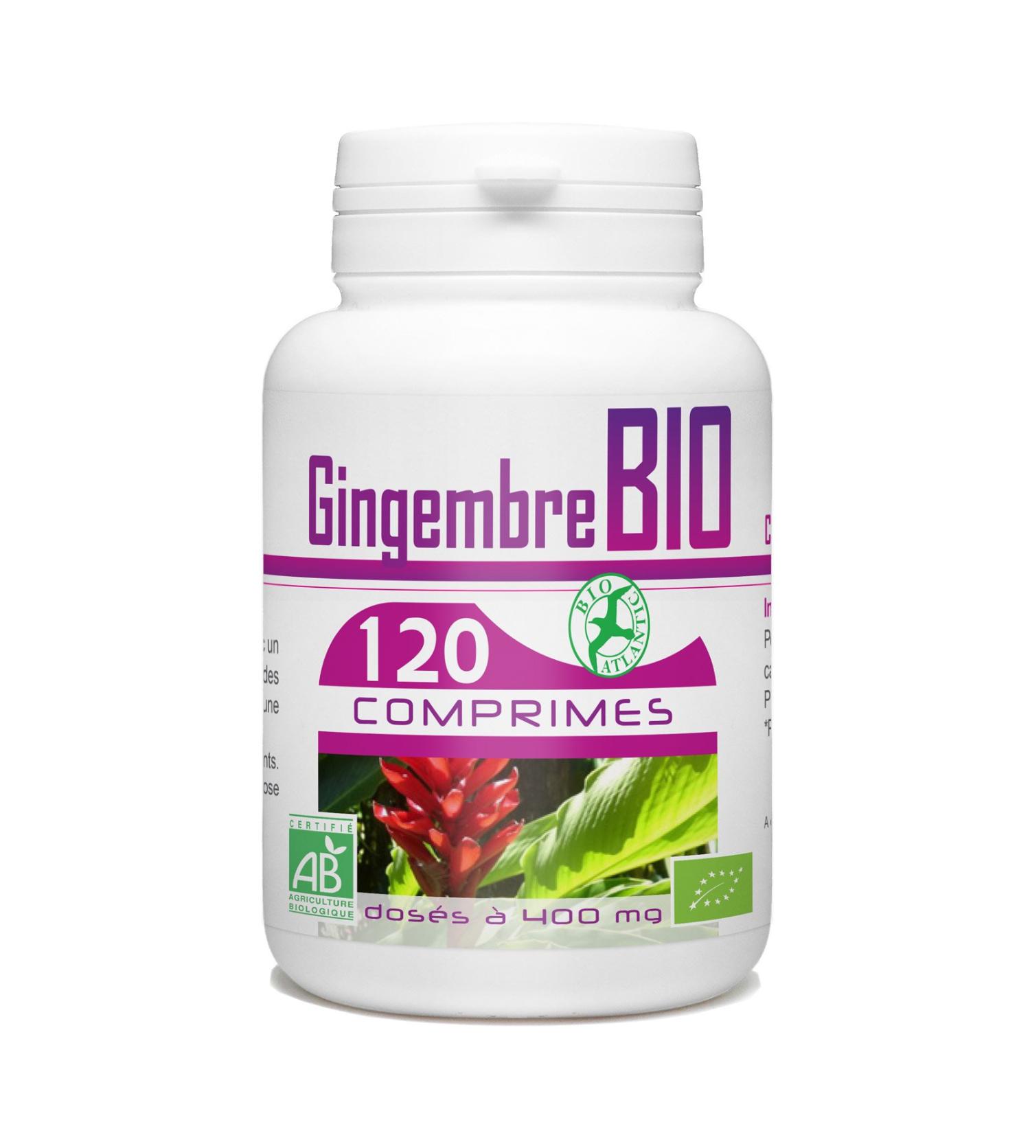 Organic Ginger - 400 mg - 120 tablets - Buy Online on GoSupps.com