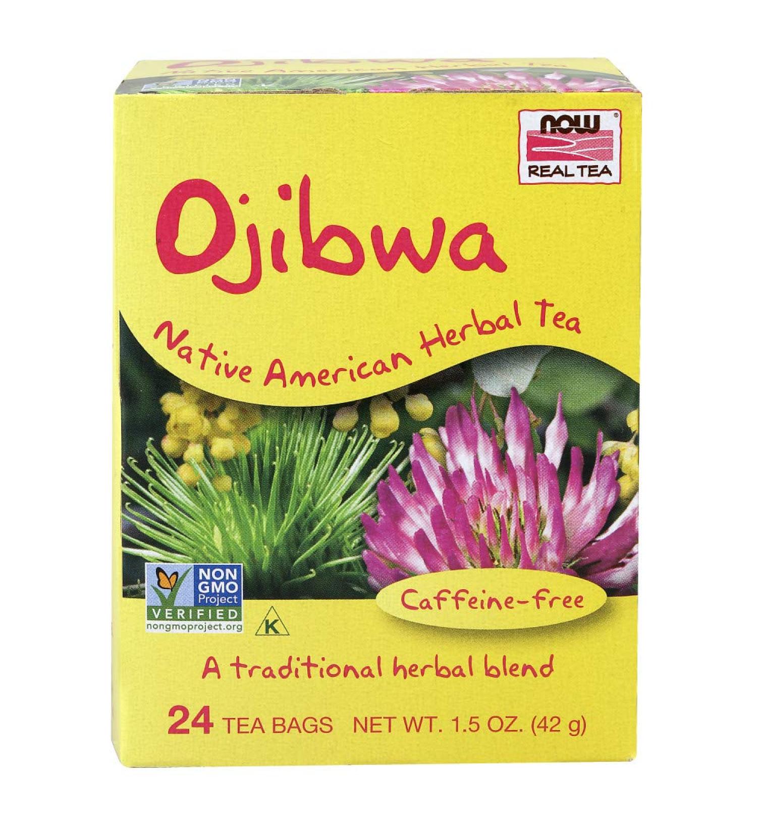 Now Foods Ojibwa Tea - Caffeine-Free Herbal Tea Bags (24 Count) - 1.5 oz - Buy Online on GoSupps.com
