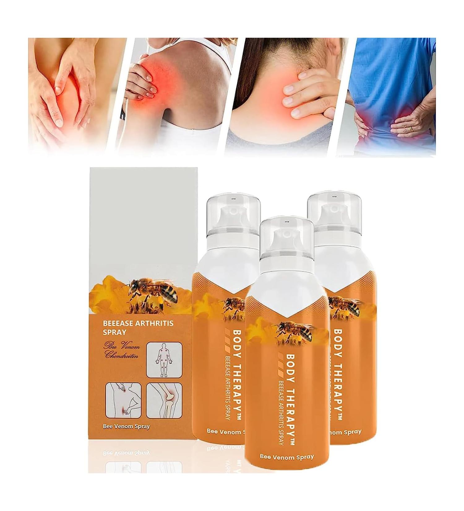 Body Therapy Bee Venom Joint & Bone Therapy Spray Bee Venom Serum Spray Intensive Concentrate for Joint and Muscle Recovery Bee Venom Gel Bee Venom Joint and Bone Therapy Cream (3PC) - Buy Online on GoSupps.com