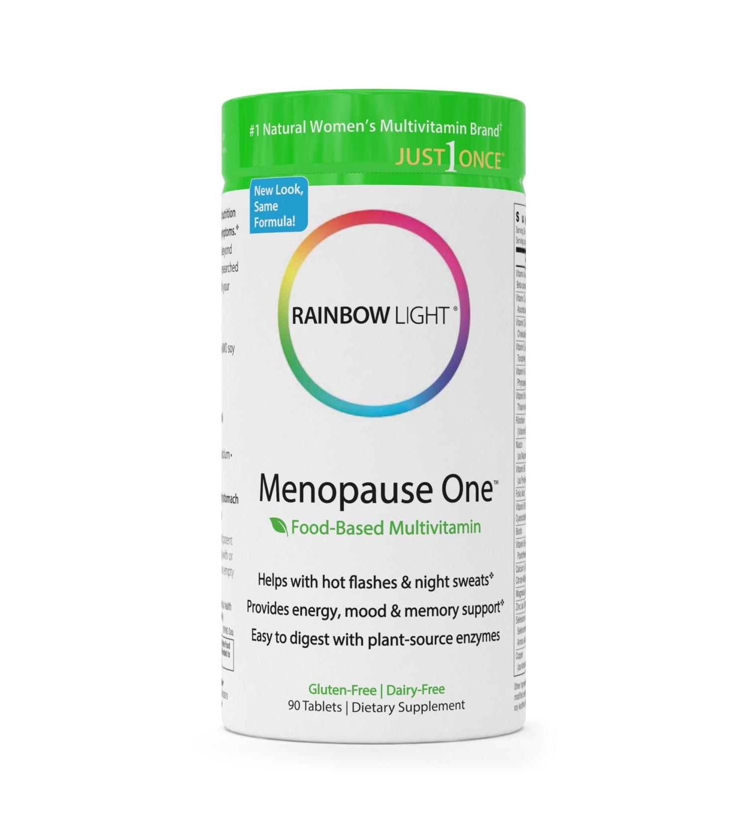 Rainbow Light Menopause One Multivitamin - 90 Food-Based Tablets for Women - Buy Online on GoSupps.com